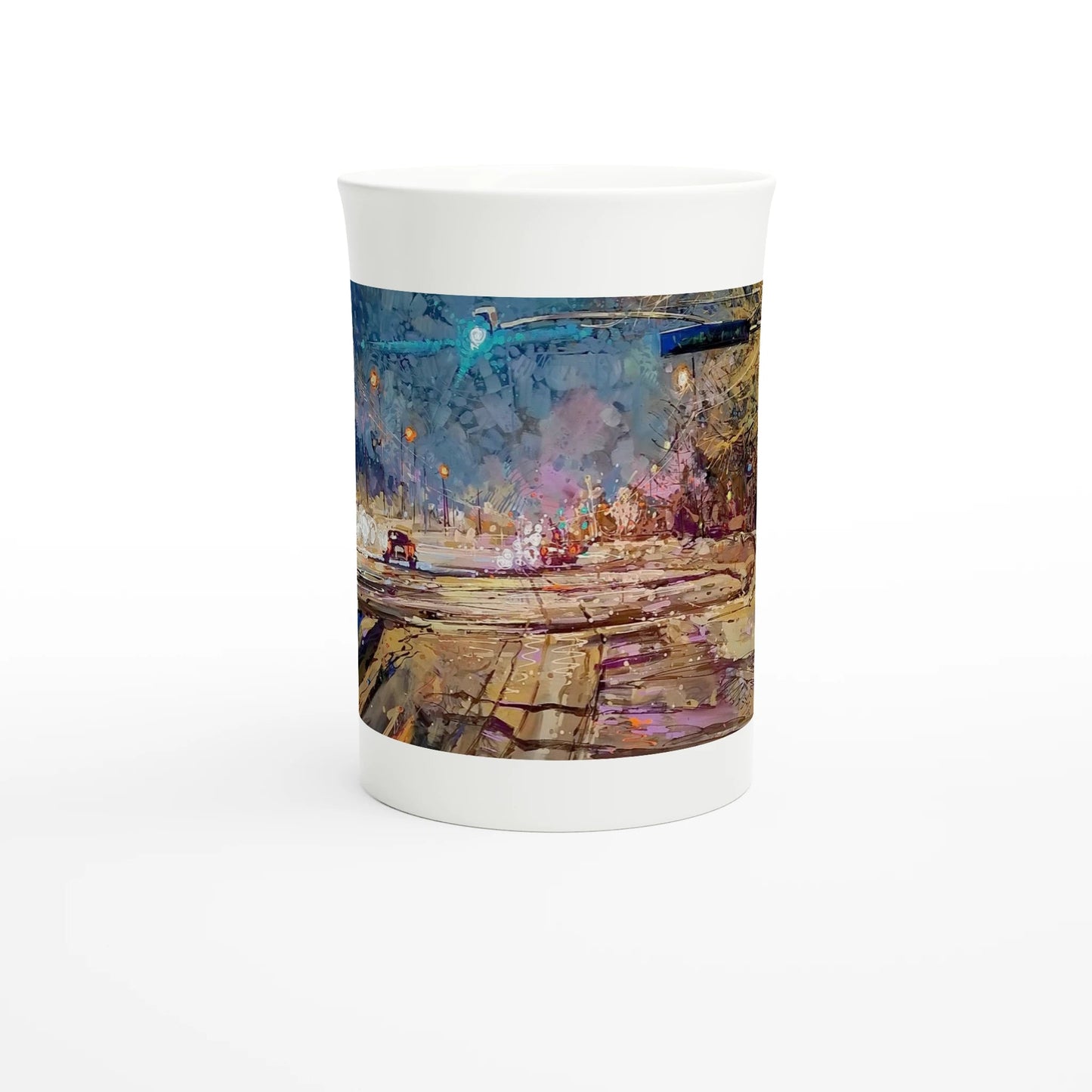 Again and again - White 10oz Porcelain Slim Mug - eduardgurevich