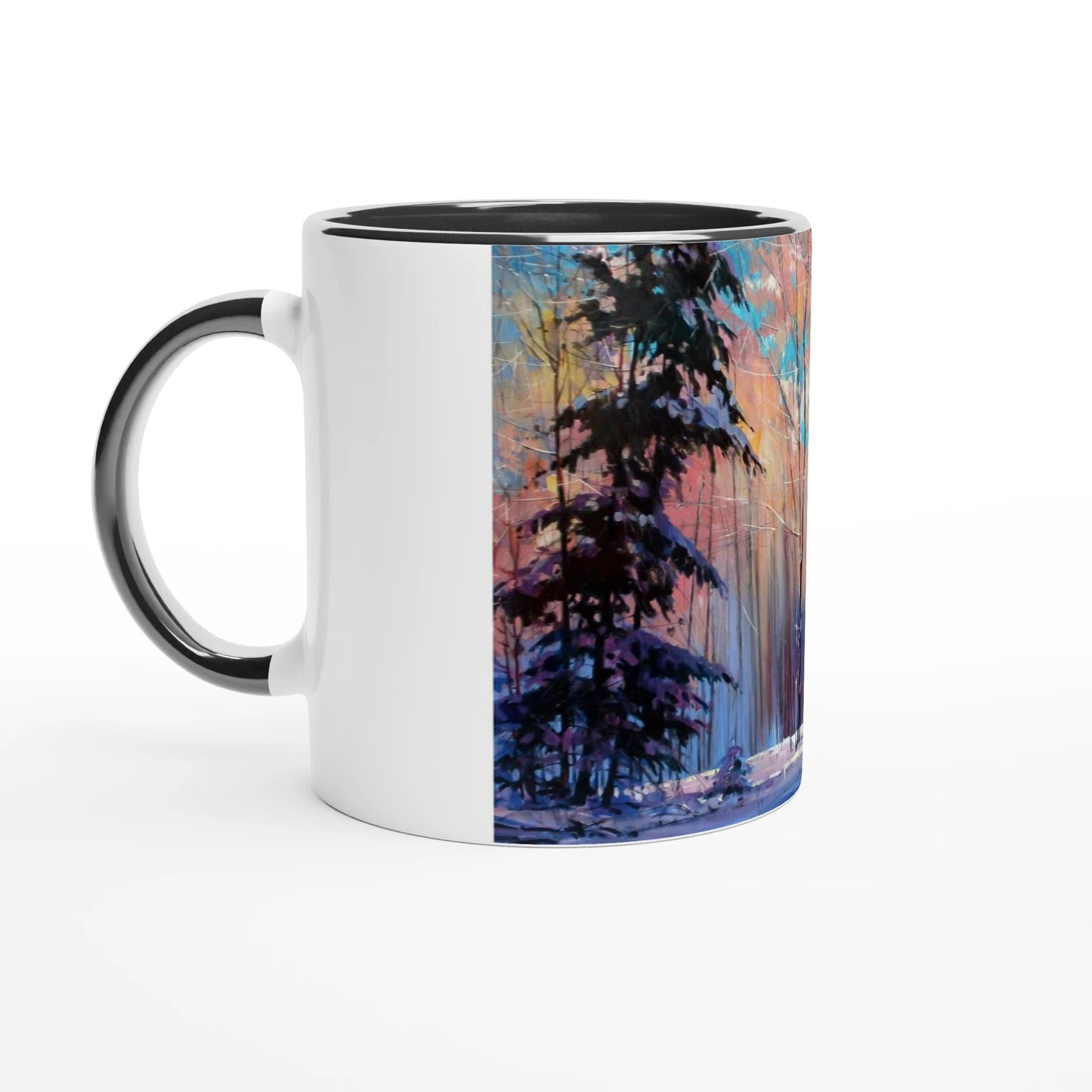 Another world - White 11oz Ceramic Mug with Color Inside - eduardgurevich