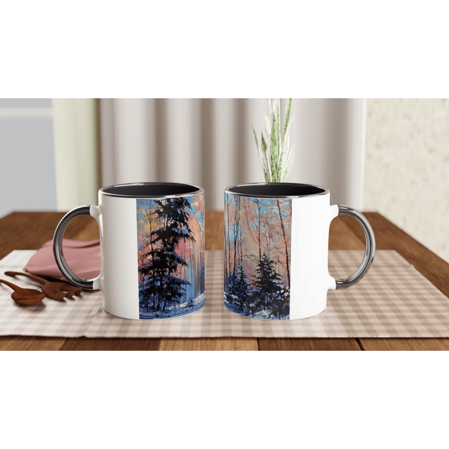Another world - White 11oz Ceramic Mug with Color Inside - eduardgurevich