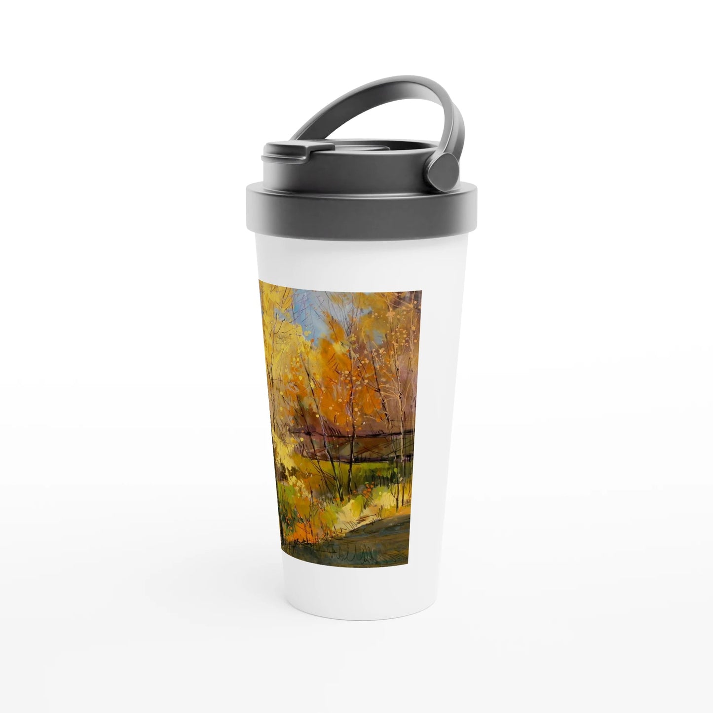 Disconnected - White 15oz Stainless Steel Travel Mug - eduardgurevich