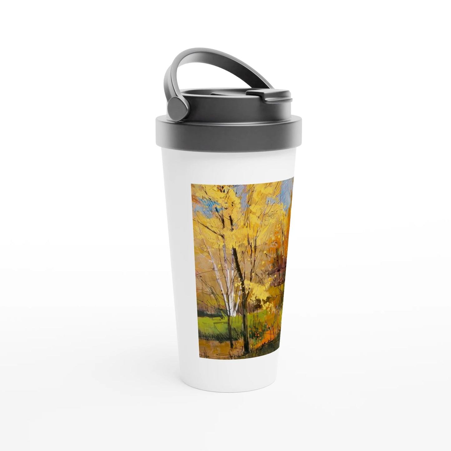 Disconnected - White 15oz Stainless Steel Travel Mug - eduardgurevich
