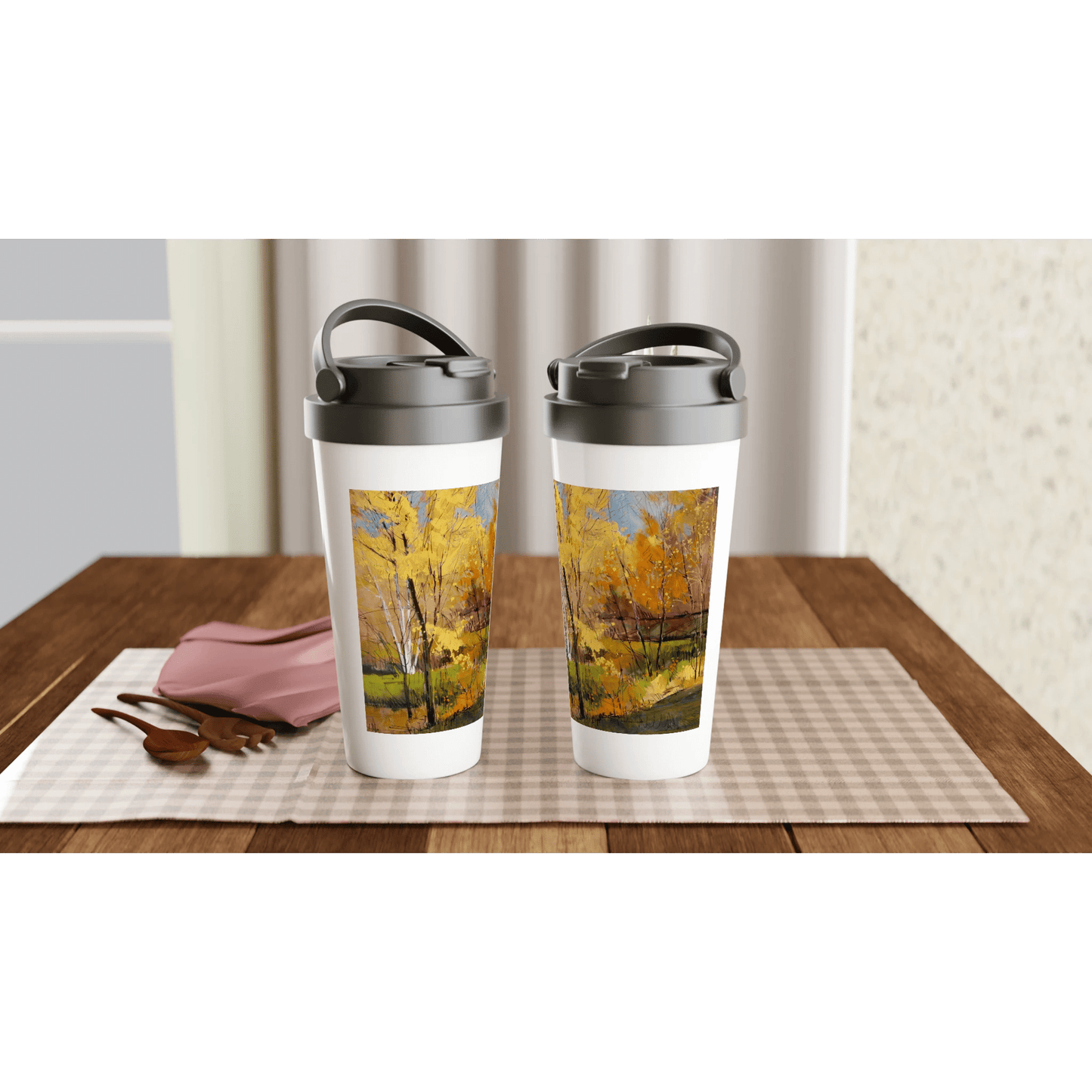 Disconnected - White 15oz Stainless Steel Travel Mug - eduardgurevich