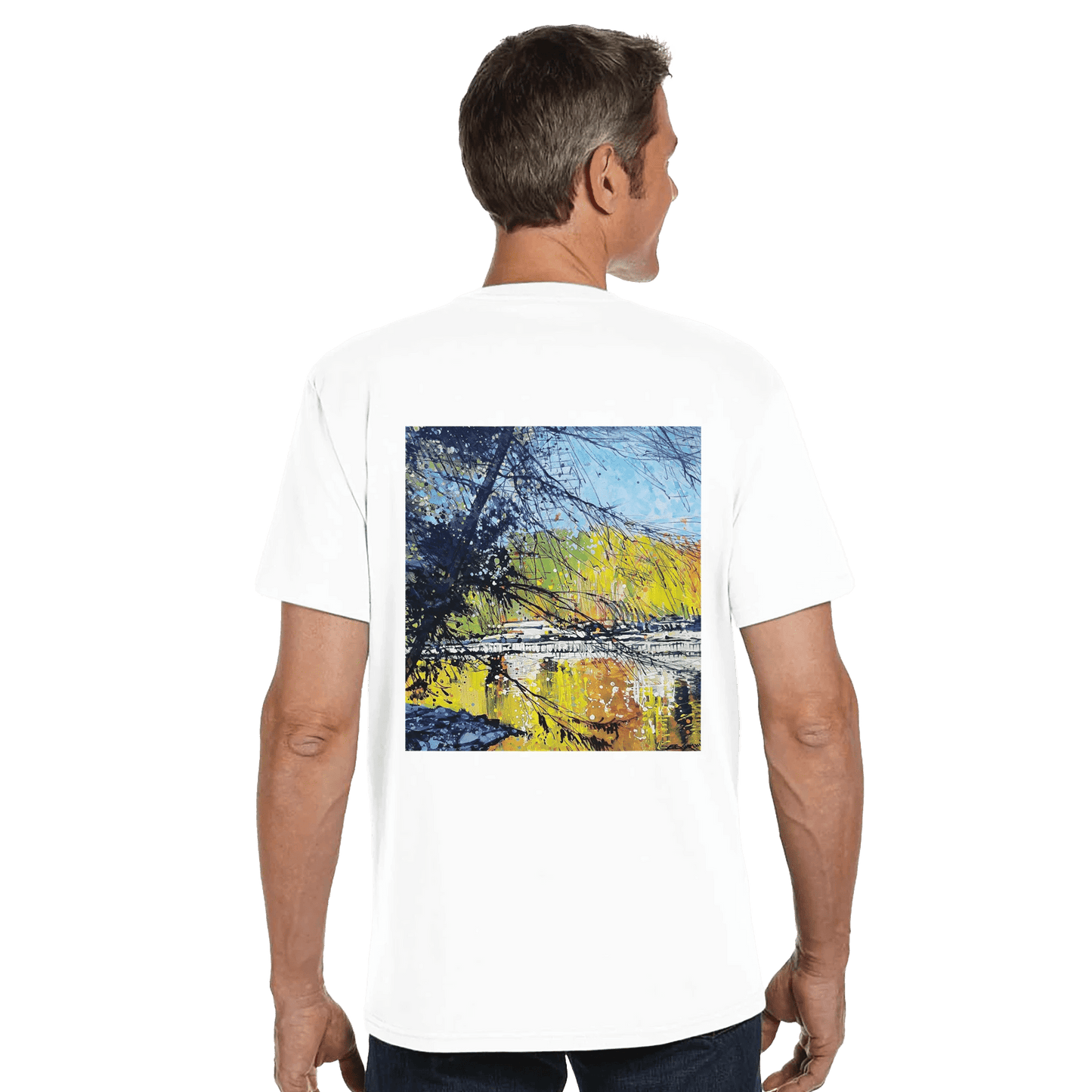 Golden triangle - Organic Unisex Crewneck T-shirt | Econscious EC1000 - eduardgurevich S
