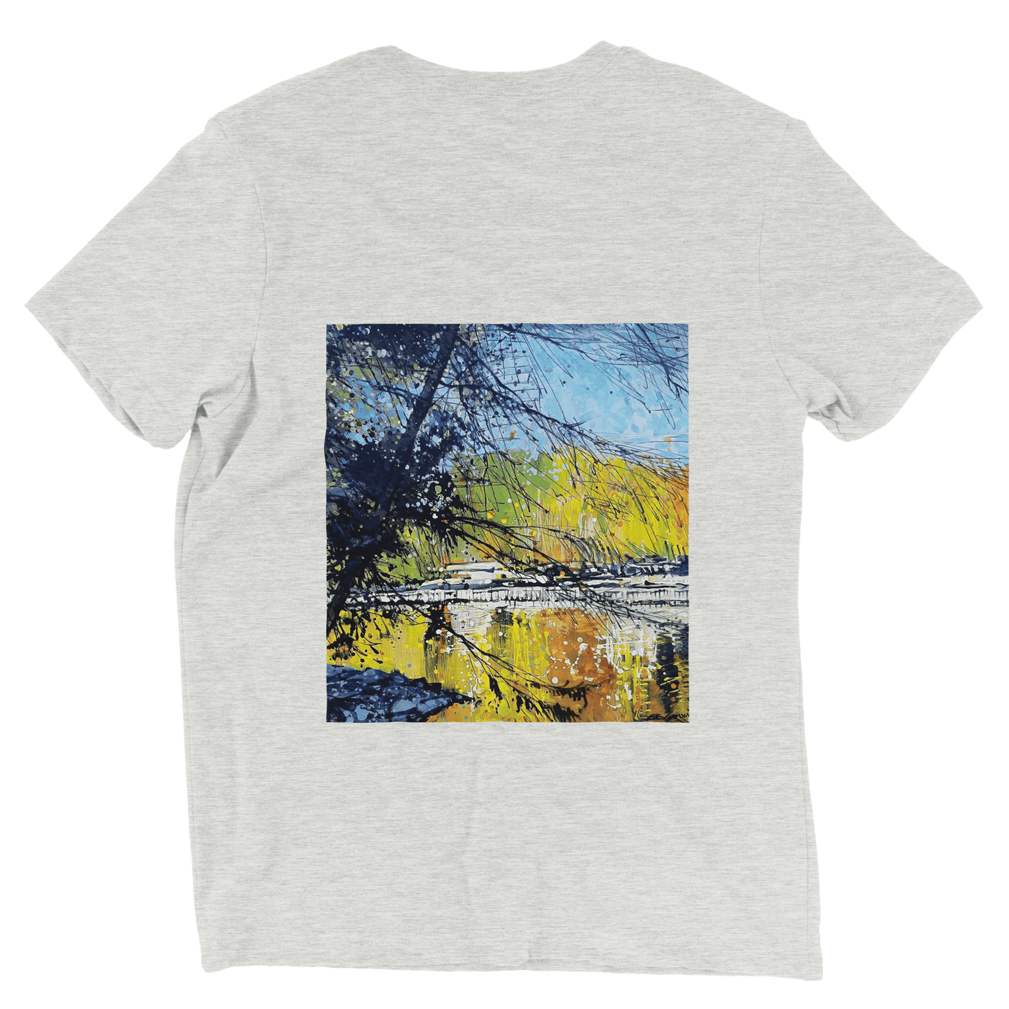 Golden triangle - Triblend Unisex Crewneck T-shirt - eduardgurevich S