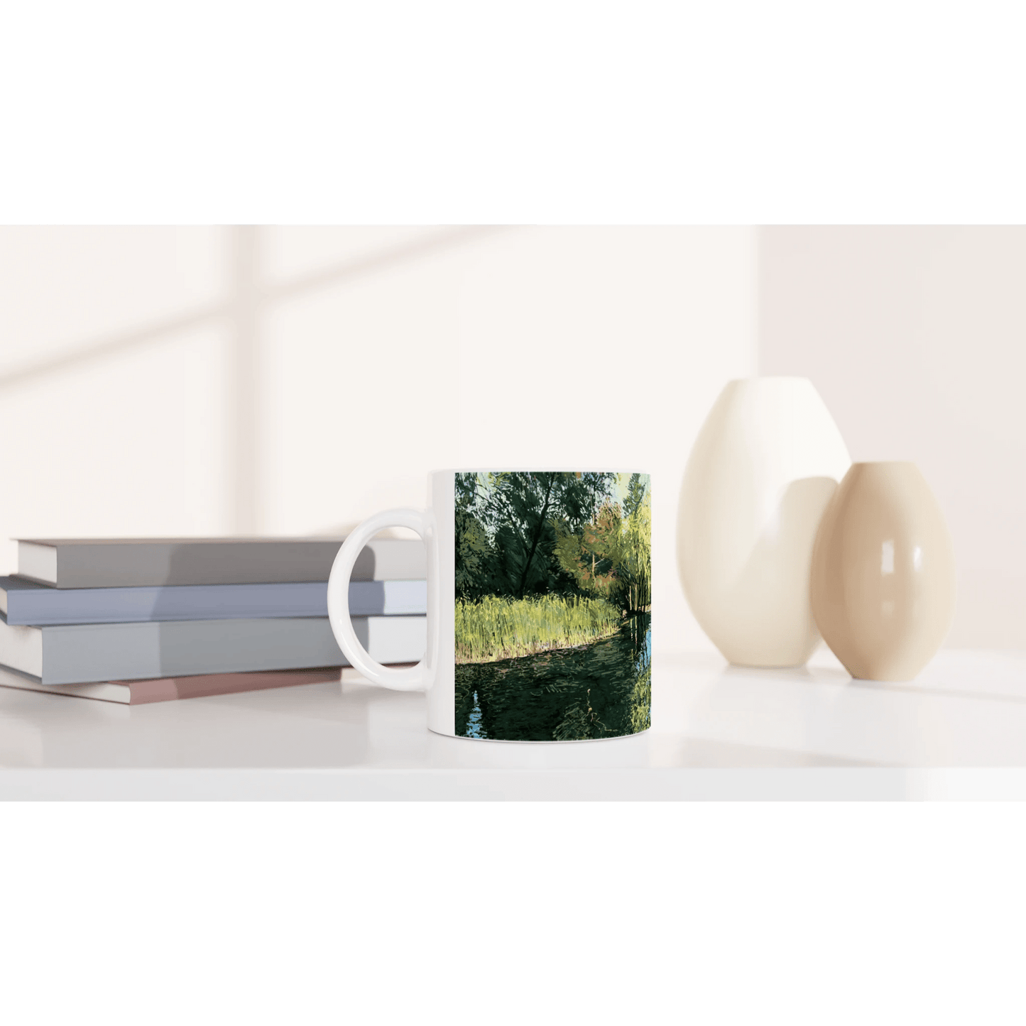 Good morning Good luck - White 11oz Ceramic Mug - eduardgurevich