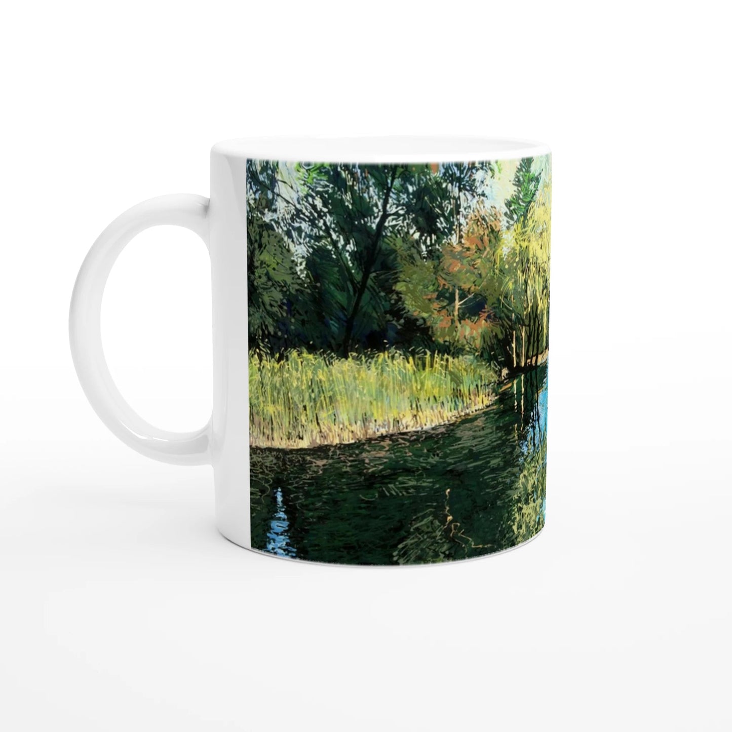 Good morning Good luck - White 11oz Ceramic Mug - eduardgurevich