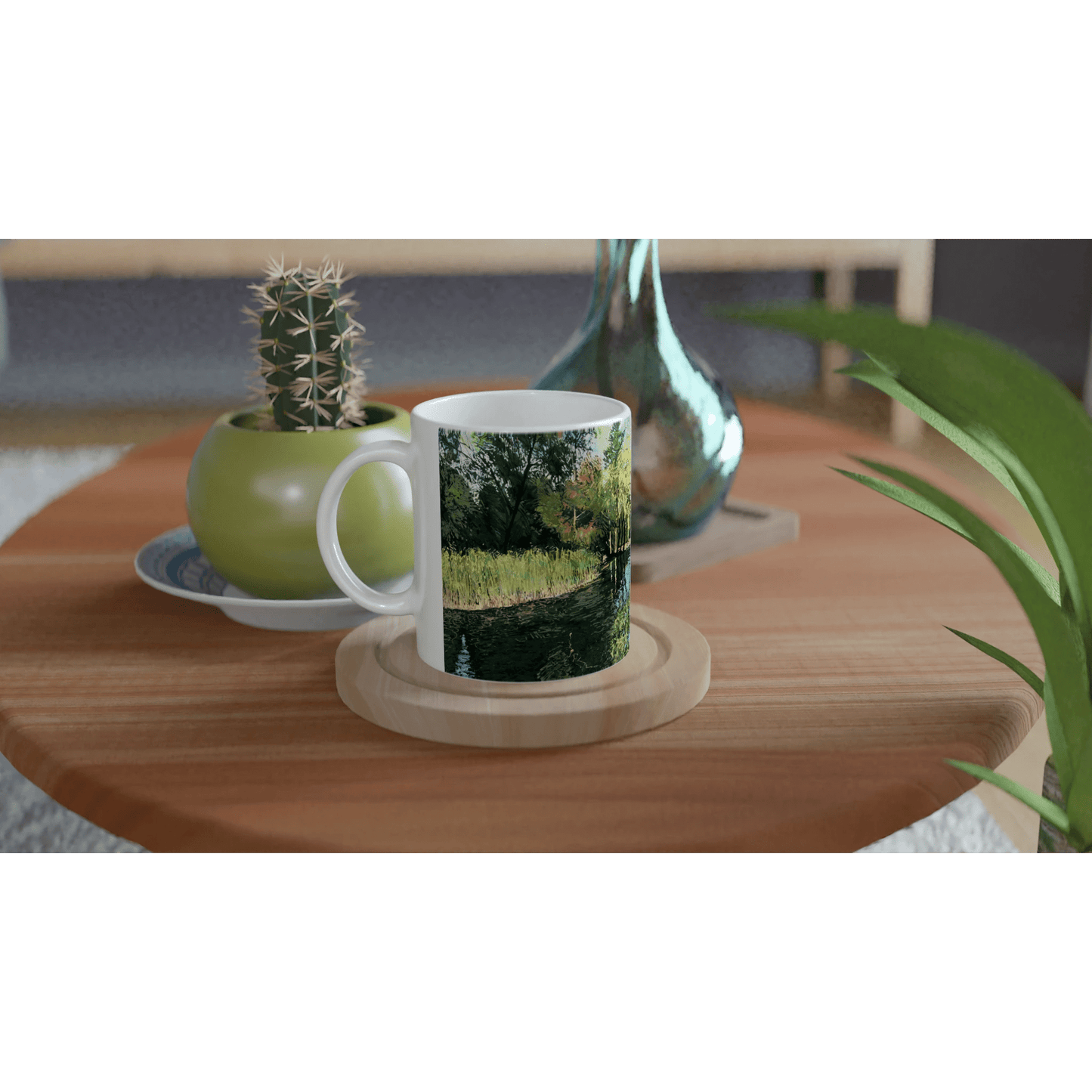 Good morning Good luck - White 11oz Ceramic Mug - eduardgurevich