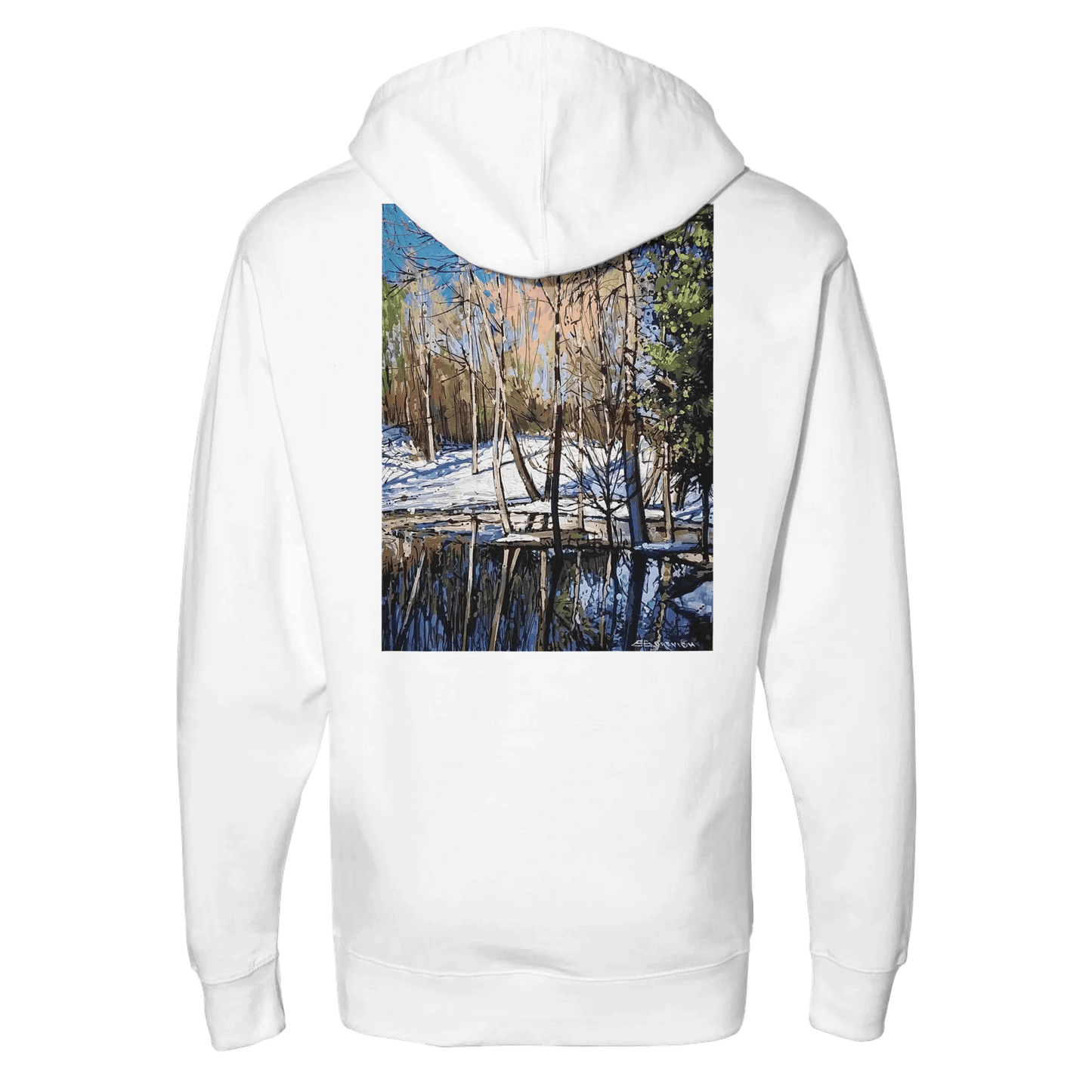 High visibility - Men's Midweight Hooded Sweatshirt | Independent SS4500 - eduardgurevich S
