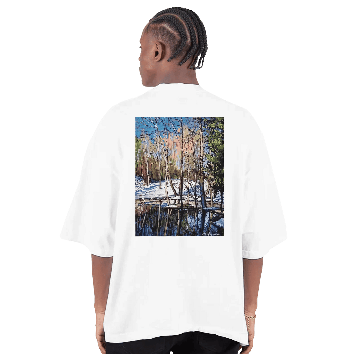 High visibility - Men's Oversized Drop - Shoulder Crewneck T-Shirt | Shaka Wear SHGDD - eduardgurevich S