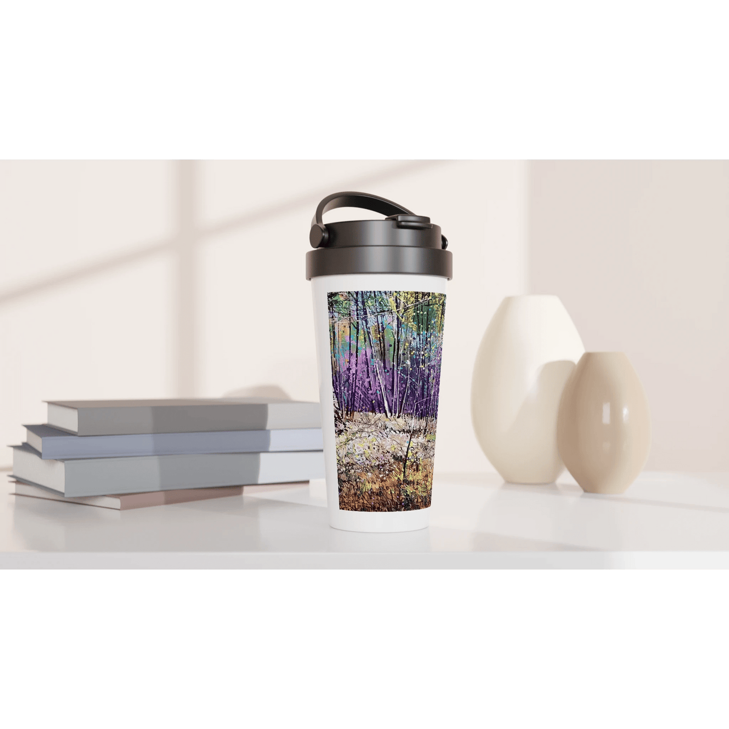Last statement - White 15oz Stainless Steel Travel Mug - eduardgurevich