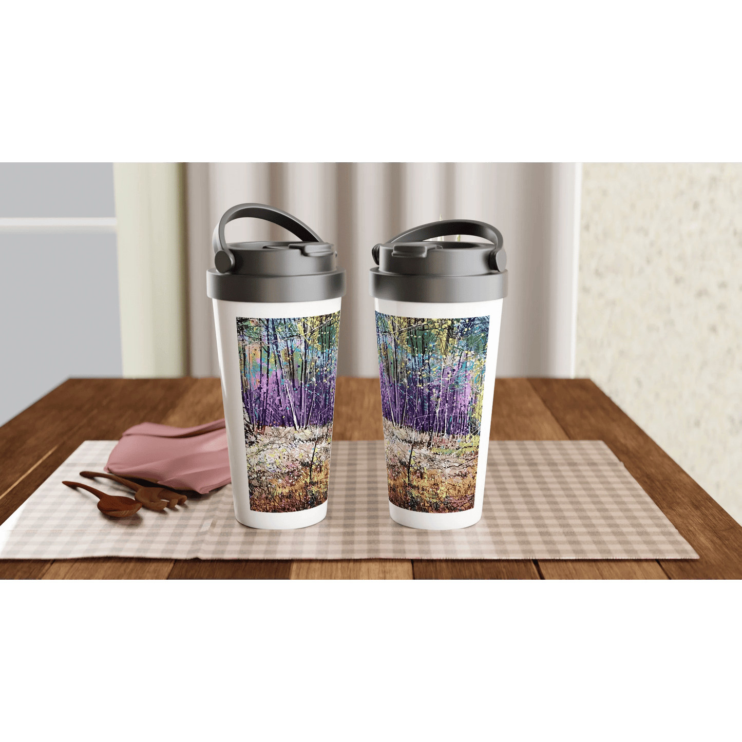 Last statement - White 15oz Stainless Steel Travel Mug - eduardgurevich
