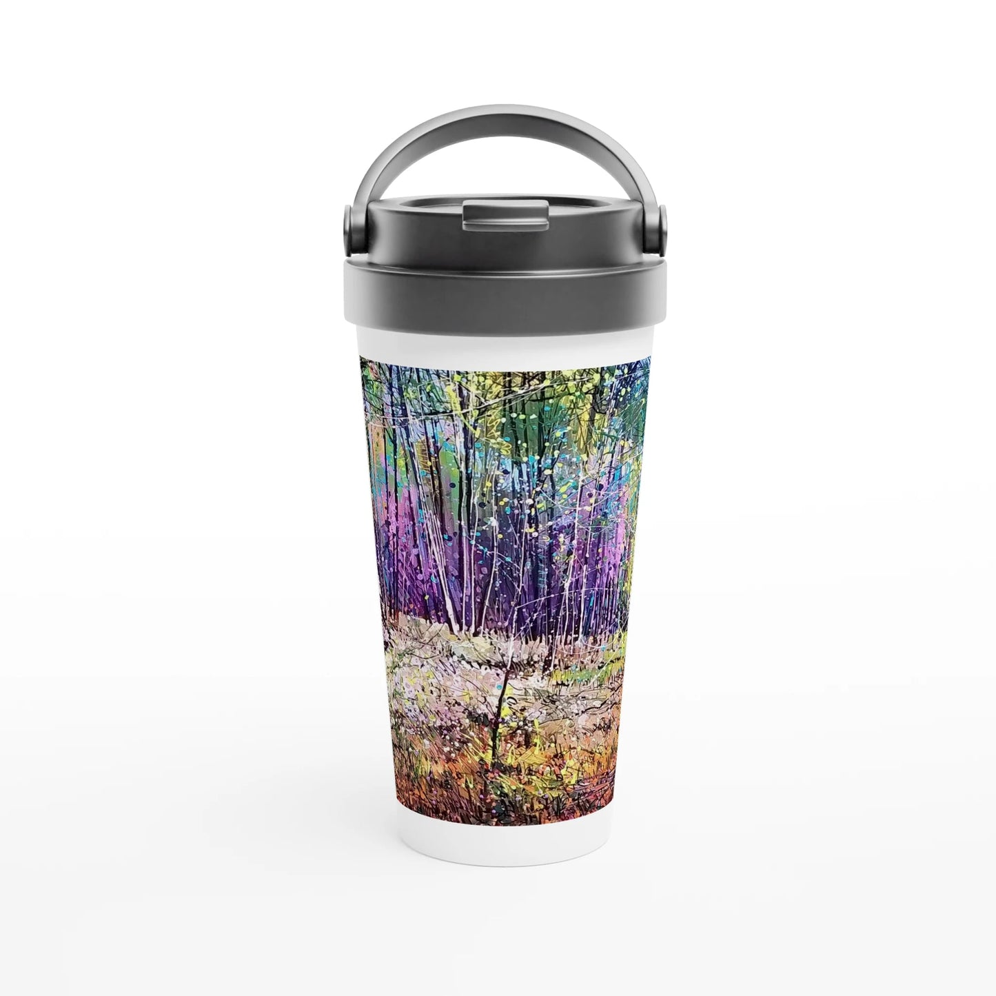 Last statement - White 15oz Stainless Steel Travel Mug - eduardgurevich