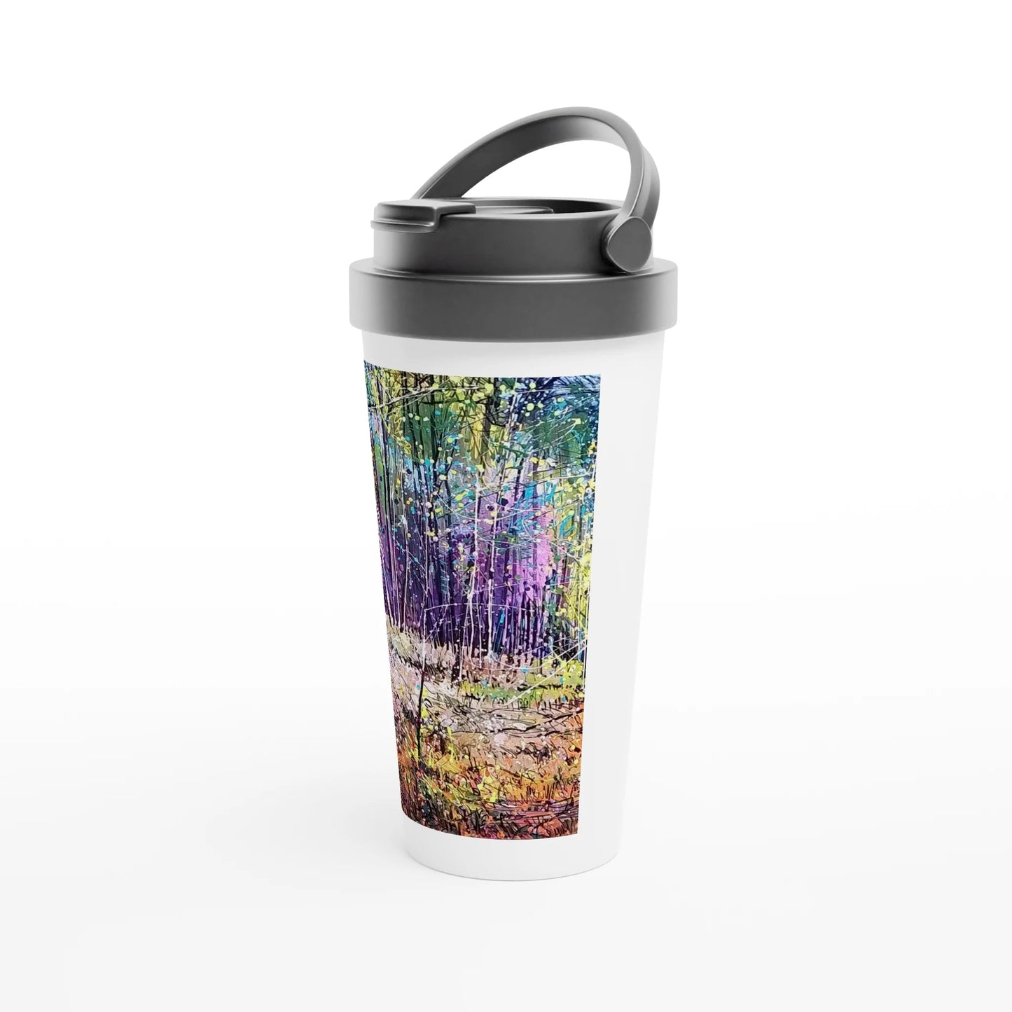 Last statement - White 15oz Stainless Steel Travel Mug - eduardgurevich