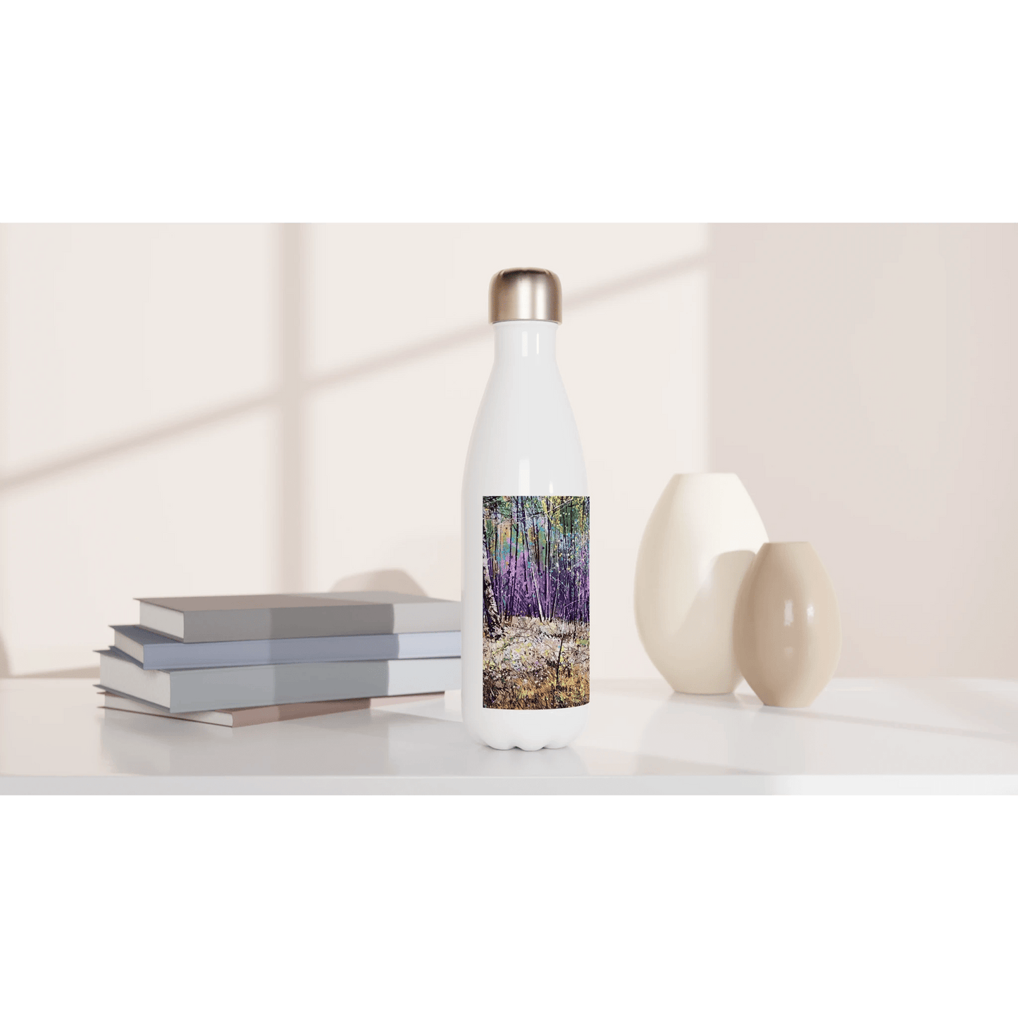 Last statement - White 17oz Stainless Steel Water Bottle - eduardgurevich