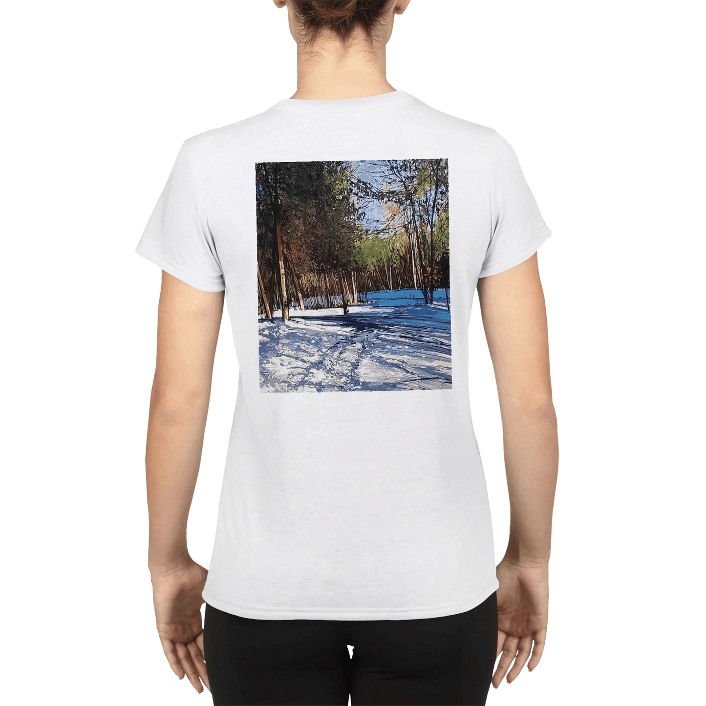 Outer space - Performance Womens Crewneck T-shirt - eduardgurevich S