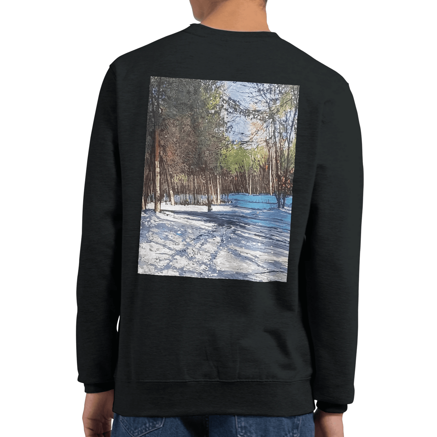 Outer space - Premium Unisex Crewneck Sweatshirt - eduardgurevich S