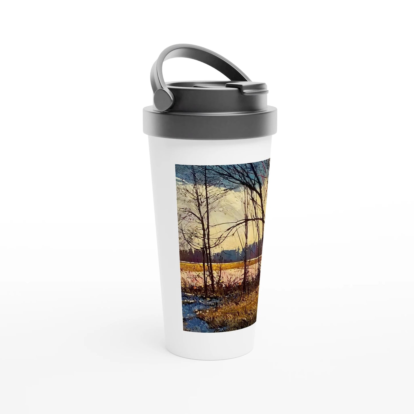 Promise - White 15oz Stainless Steel Travel Mug - eduardgurevich