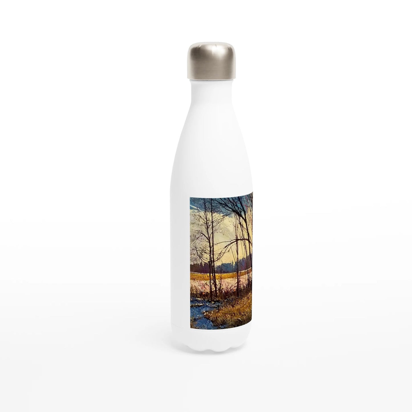 Promise - White 17oz Stainless Steel Water Bottle - eduardgurevich