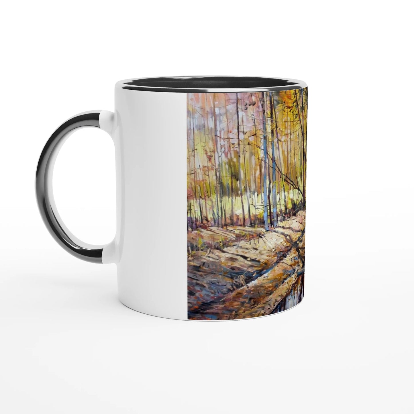 Promising - White 11oz Ceramic Mug with Color Inside - eduardgurevich