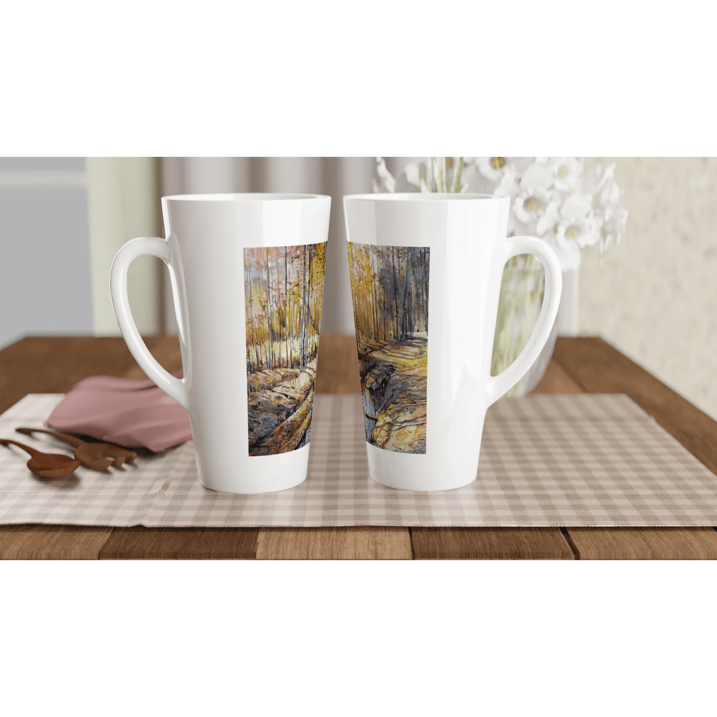 Promising - White Latte 17oz Ceramic Mug - eduardgurevich