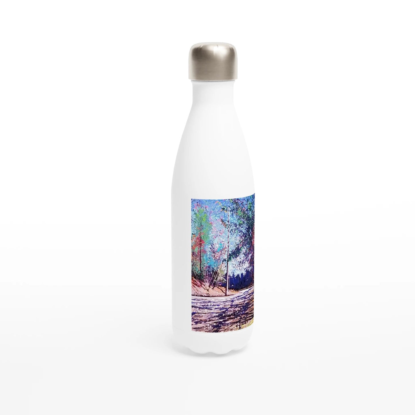 Road twist - White 17oz Stainless Steel Water Bottle - eduardgurevich