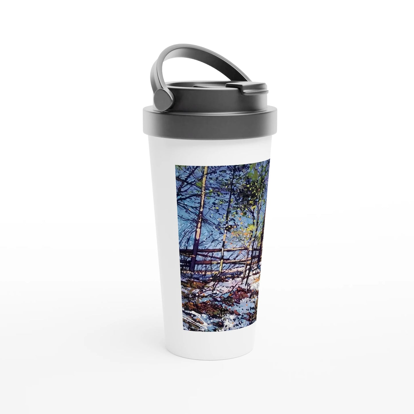 Roadside assistance - White 15oz Stainless Steel Travel Mug - eduardgurevich