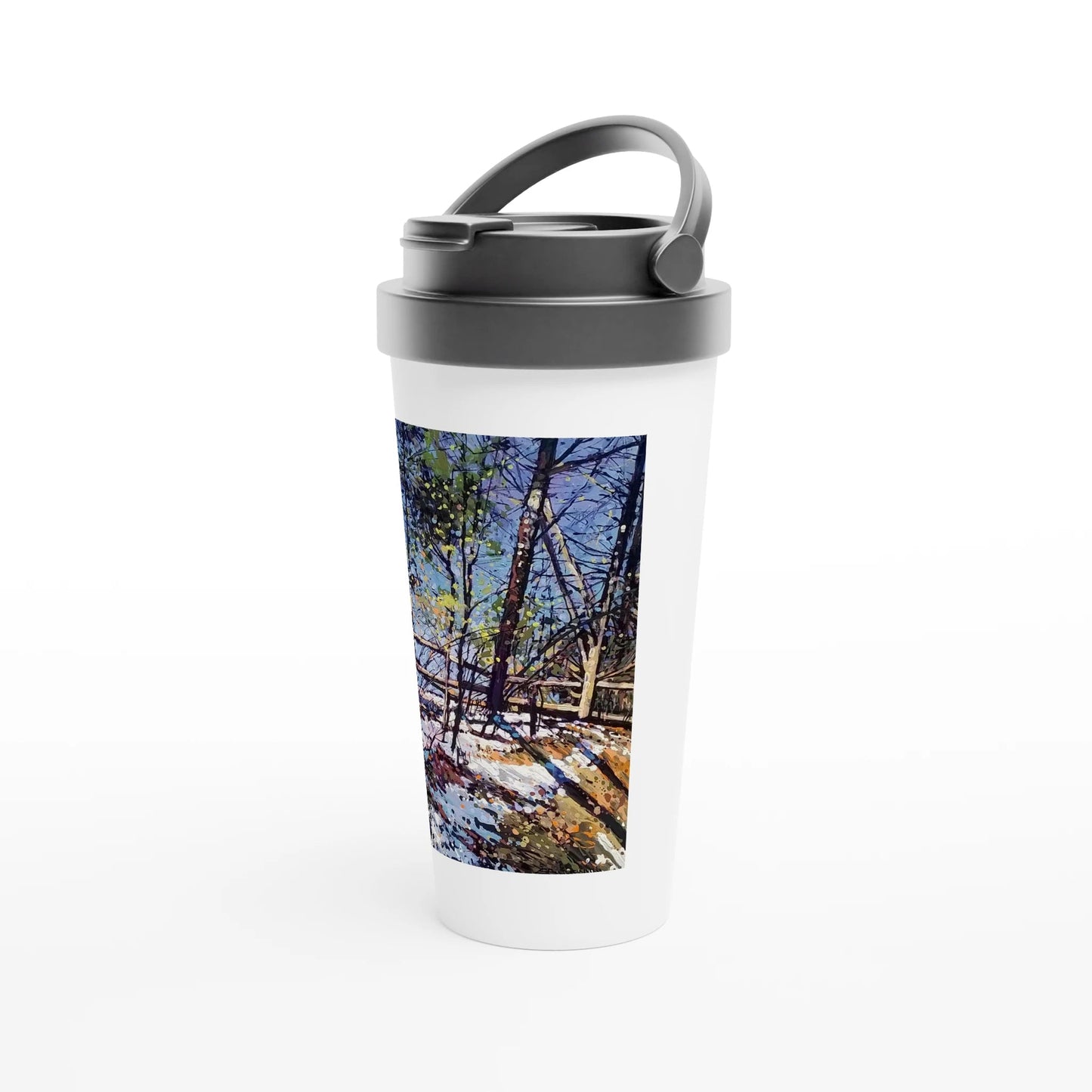 Roadside assistance - White 15oz Stainless Steel Travel Mug - eduardgurevich