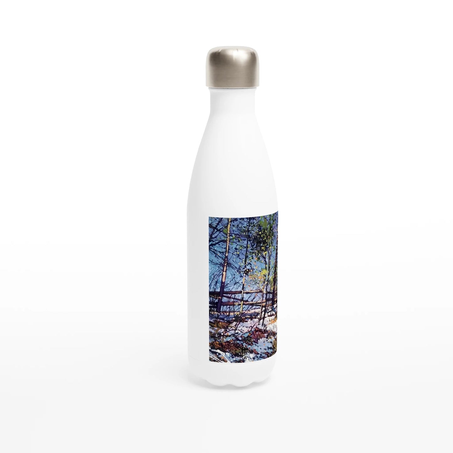 Roadside assistance - White 17oz Stainless Steel Water Bottle - eduardgurevich