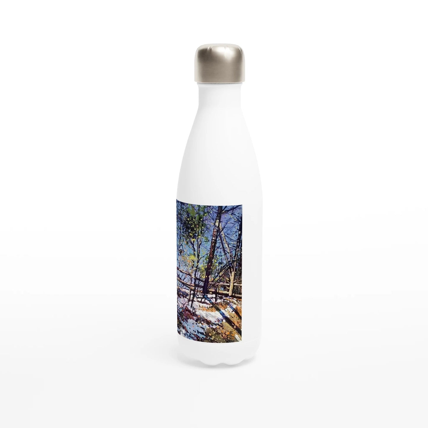 Roadside assistance - White 17oz Stainless Steel Water Bottle - eduardgurevich