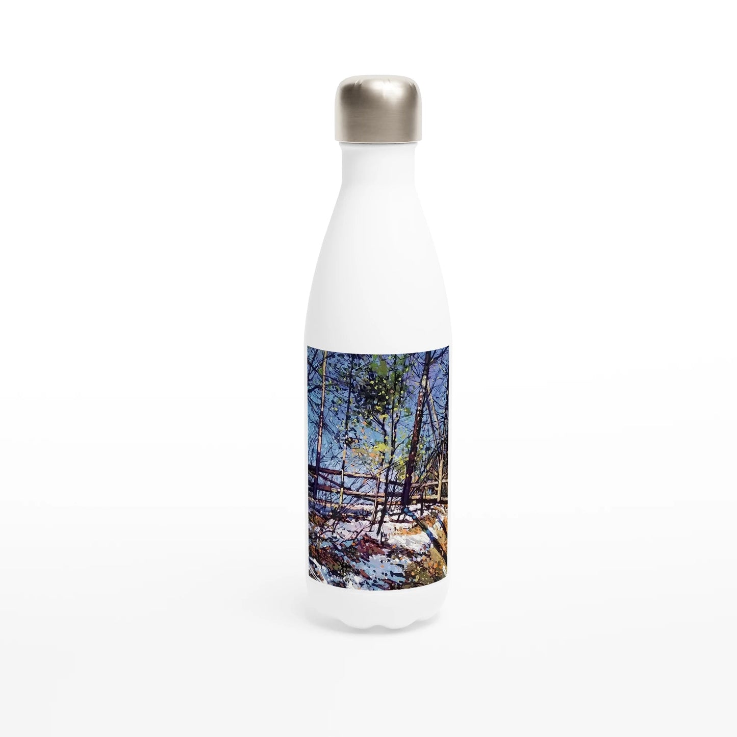 Roadside assistance - White 17oz Stainless Steel Water Bottle - eduardgurevich