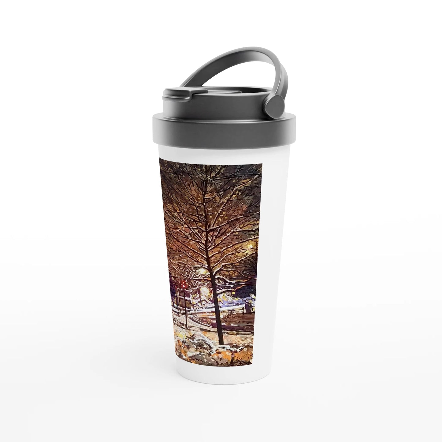 Still awake - White 15oz Stainless Steel Travel Mug - eduardgurevich