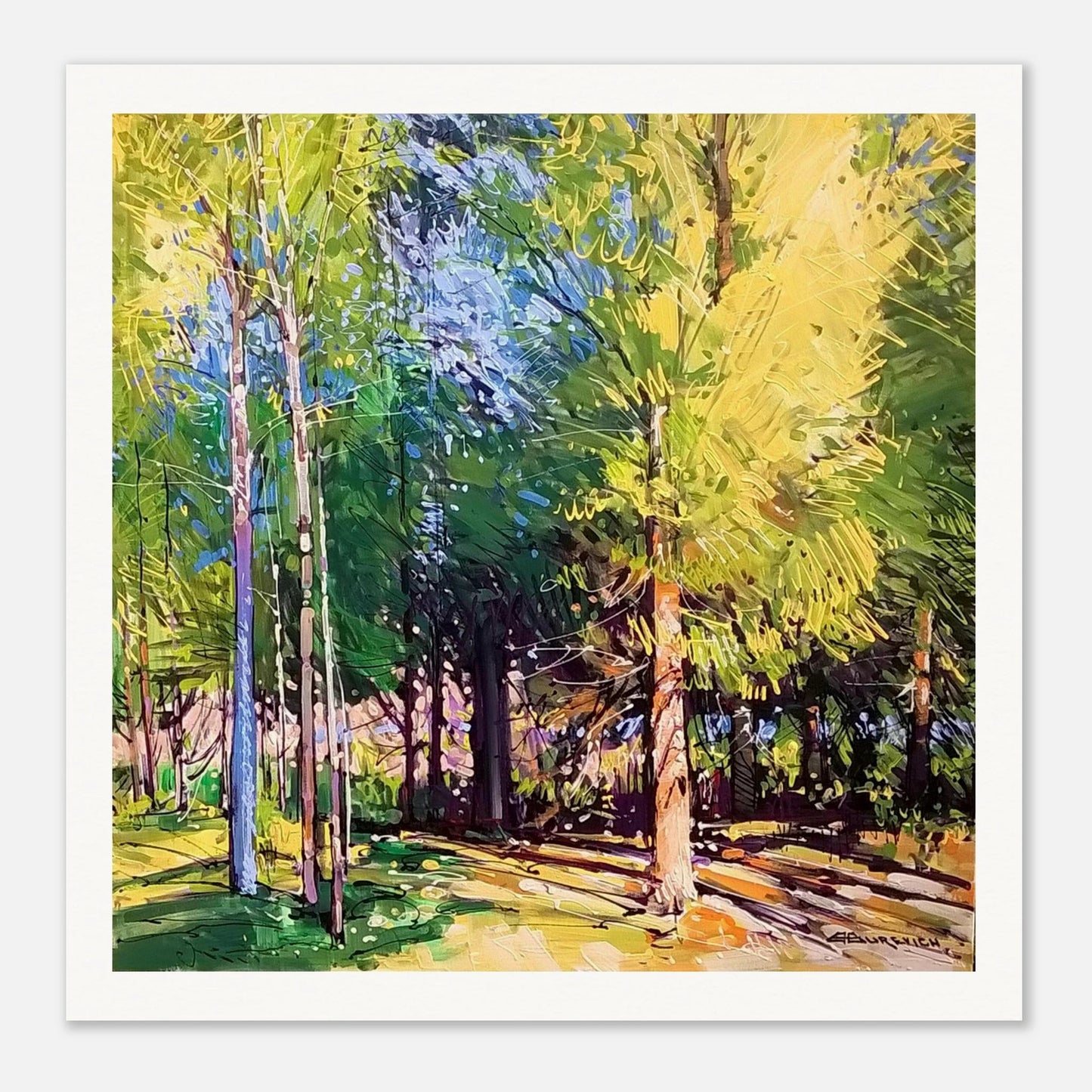 Summer brake - Museum - Quality Matte Paper Poster - eduardgurevich 50x50 cm / 20x20″