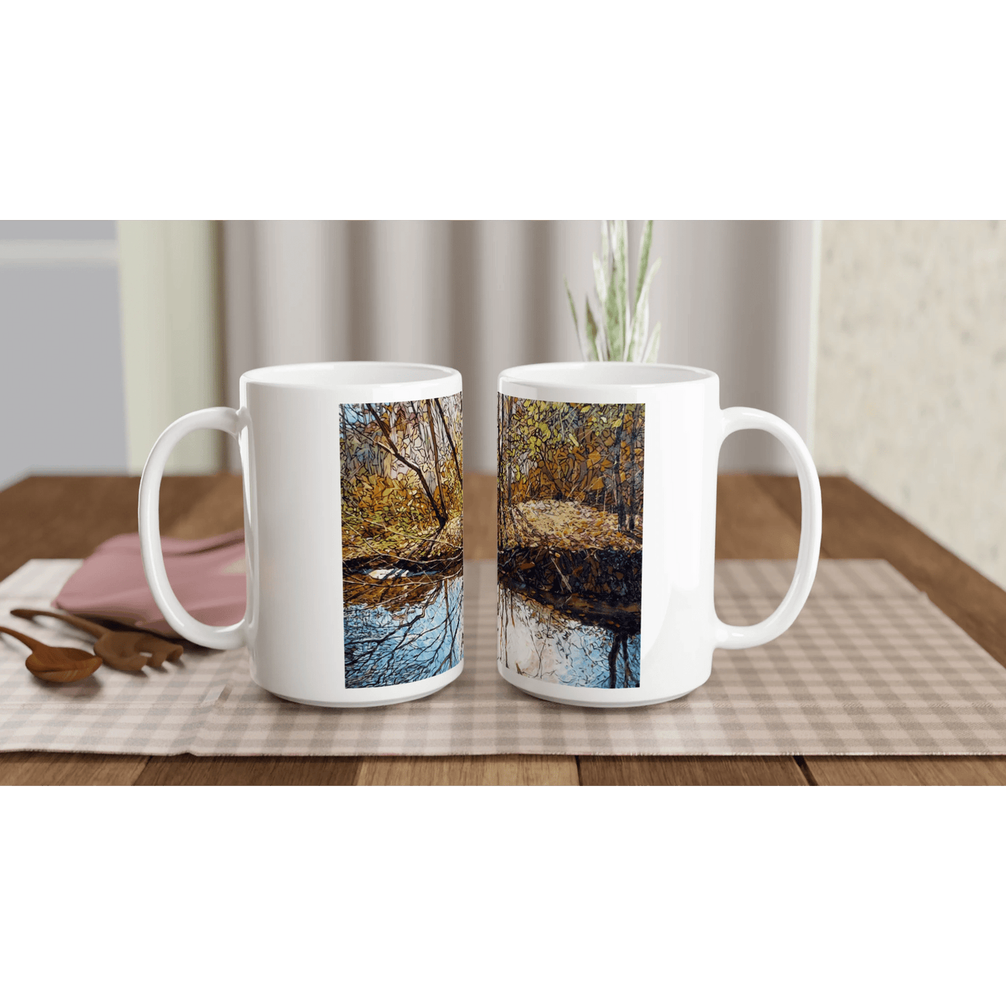 Sun dance - White 15oz Ceramic Mug - eduardgurevich