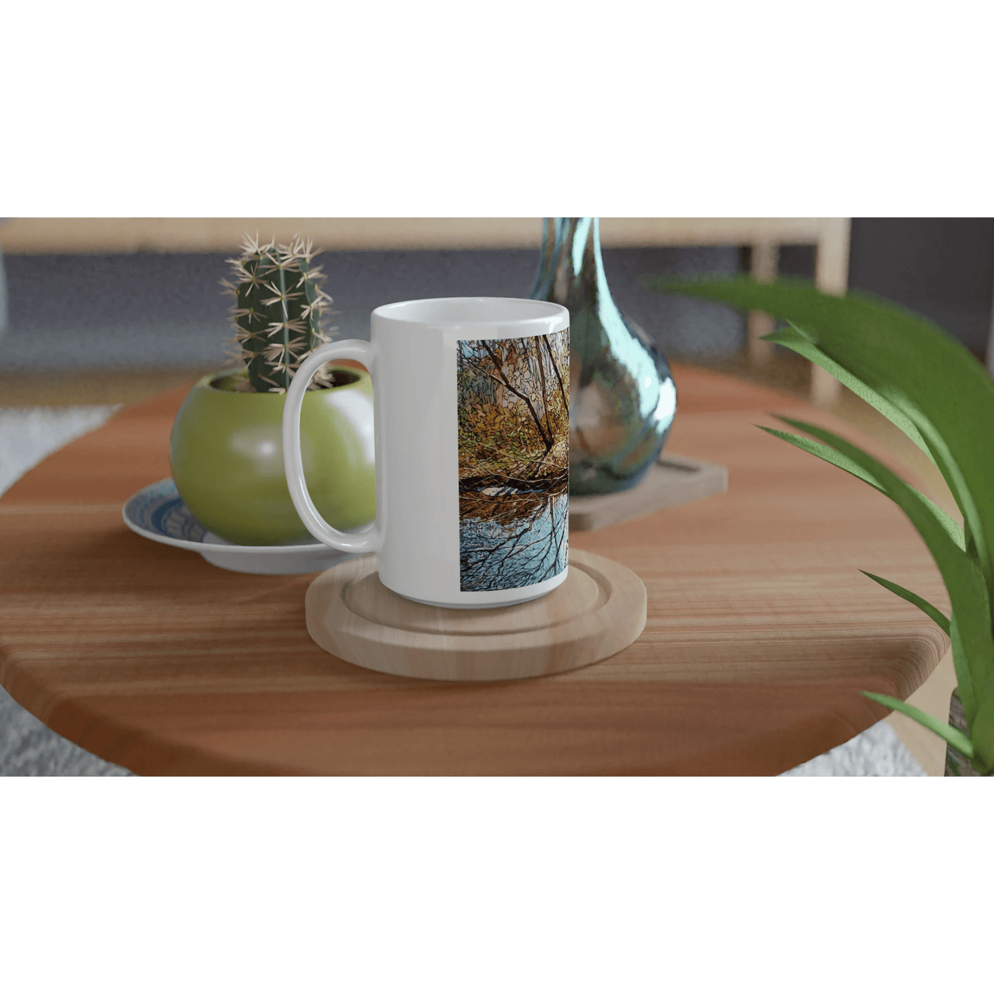 Sun dance - White 15oz Ceramic Mug - eduardgurevich