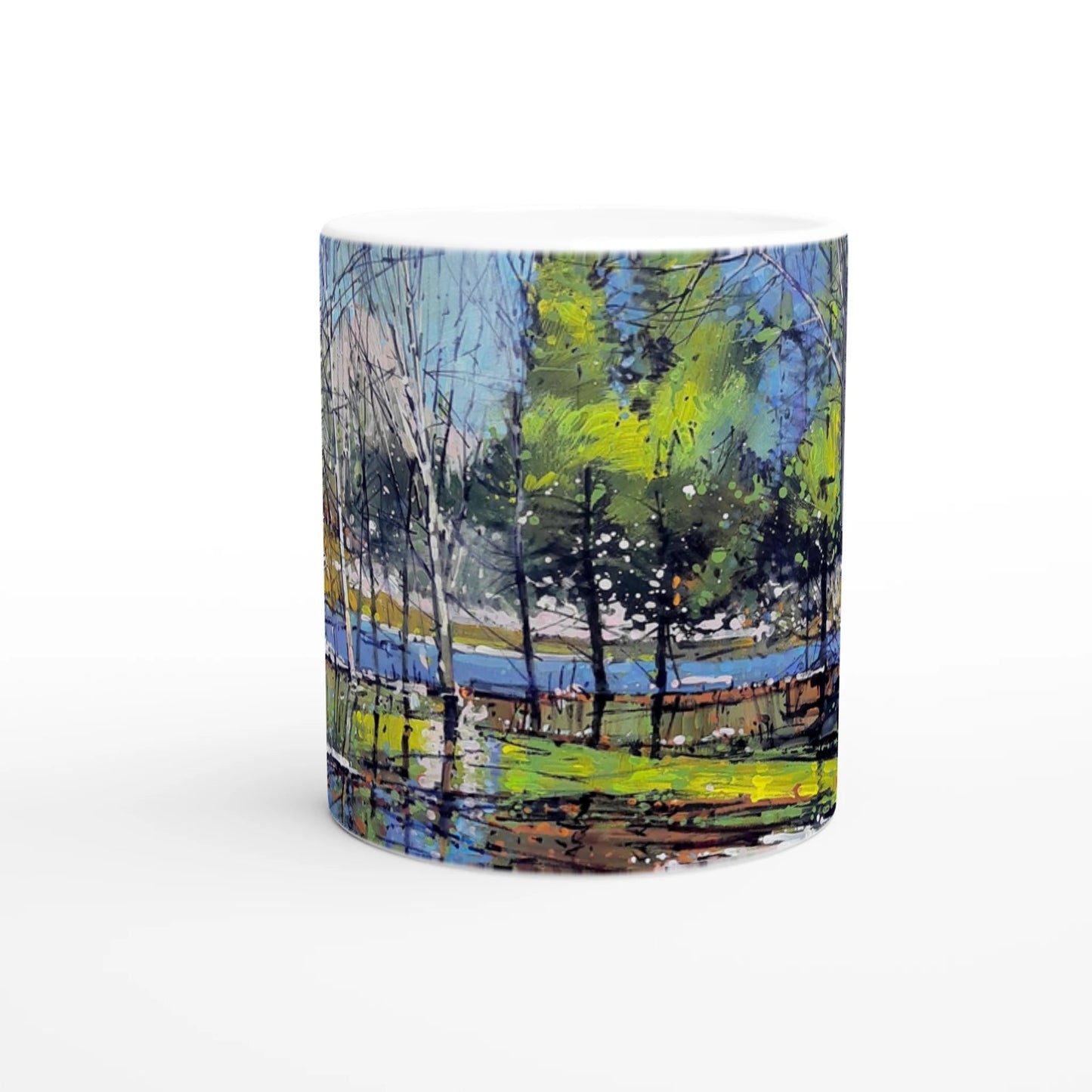 Winter attraction - White 11oz Ceramic Mug - eduardgurevich
