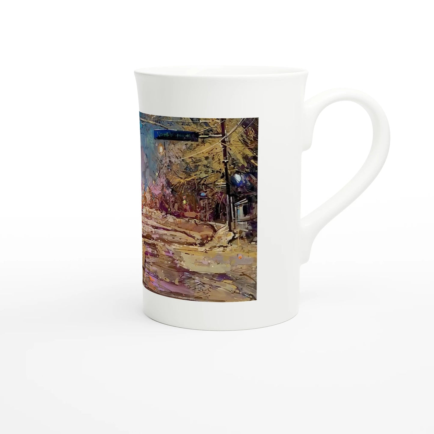 Again and again - White 10oz Porcelain Slim Mug - eduardgurevich