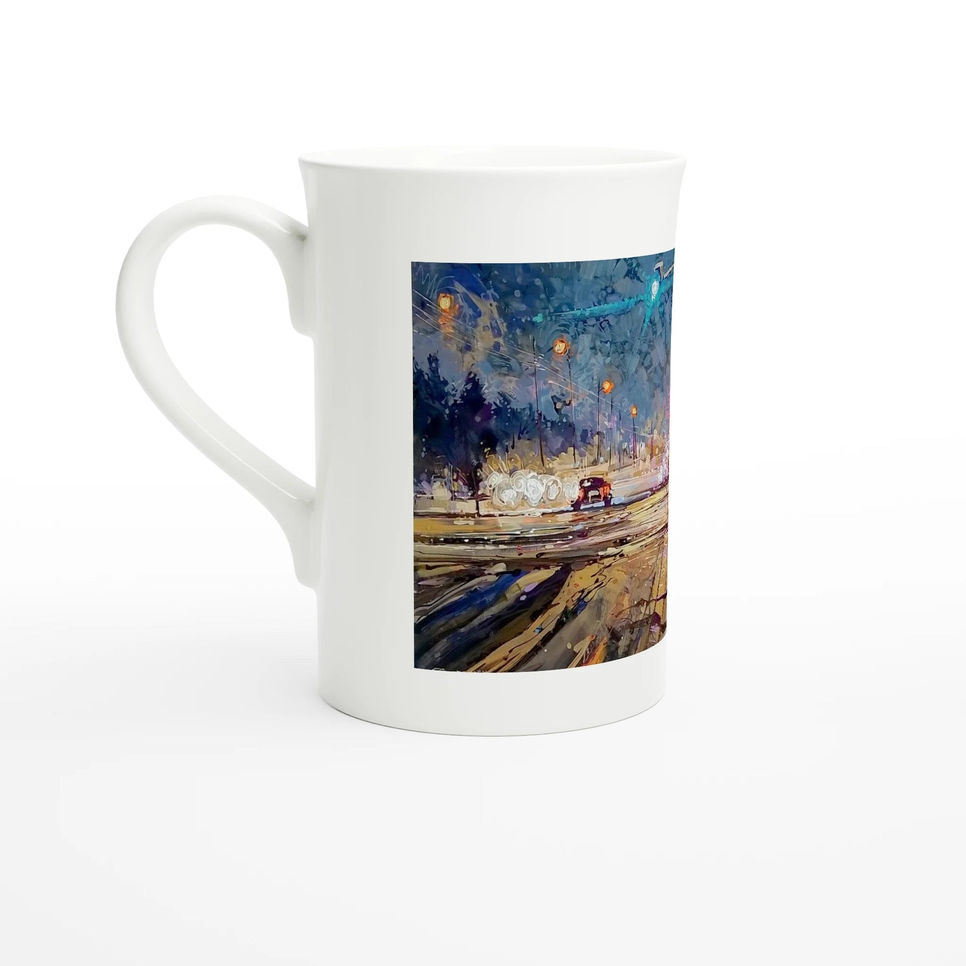Again and again - White 10oz Porcelain Slim Mug - eduardgurevich