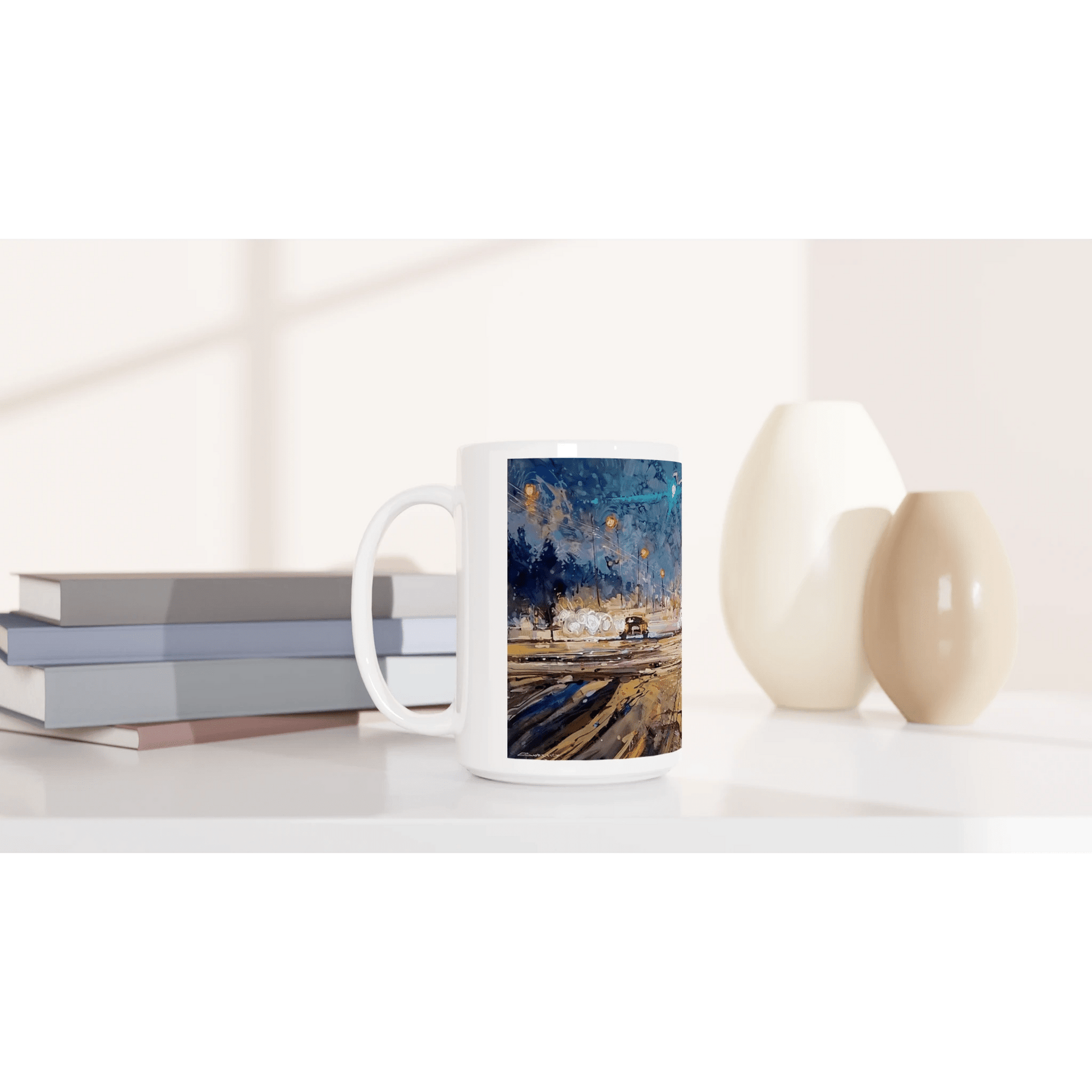 Again and again - White 15oz Ceramic Mug - eduardgurevich