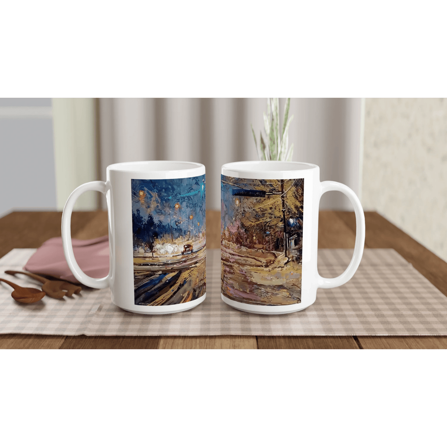 Again and again - White 15oz Ceramic Mug - eduardgurevich