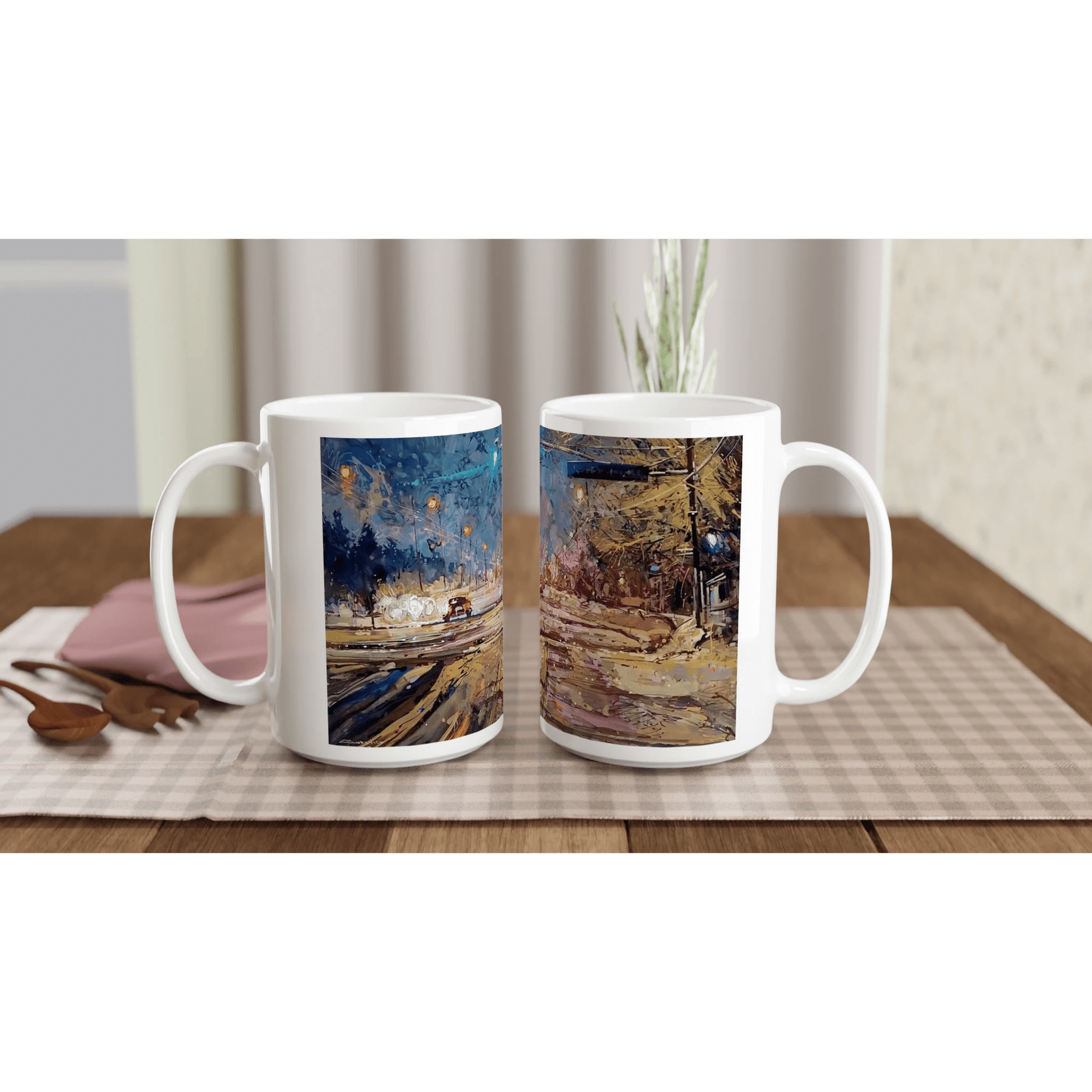 Again and again - White 15oz Ceramic Mug - eduardgurevich