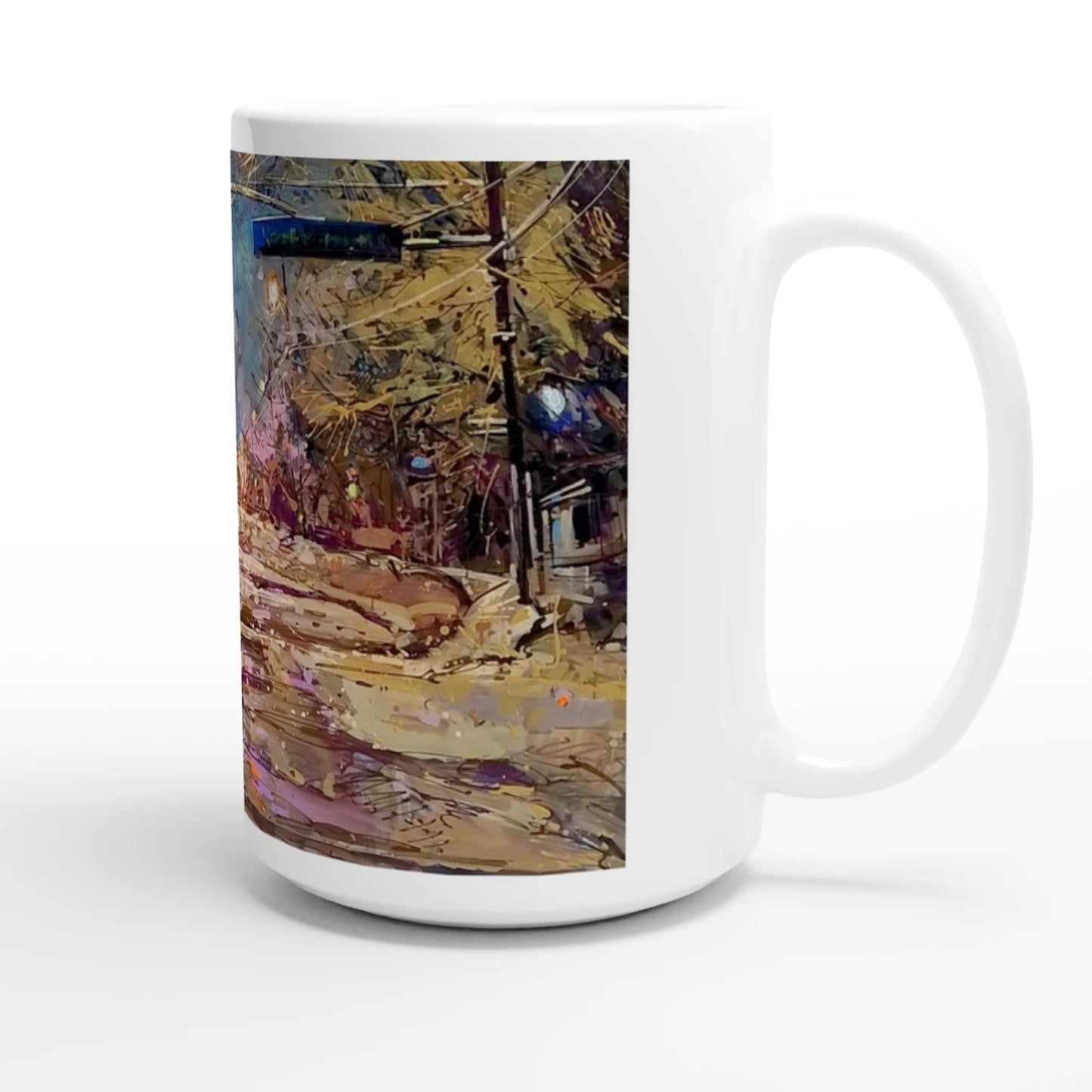 Again and again - White 15oz Ceramic Mug - eduardgurevich