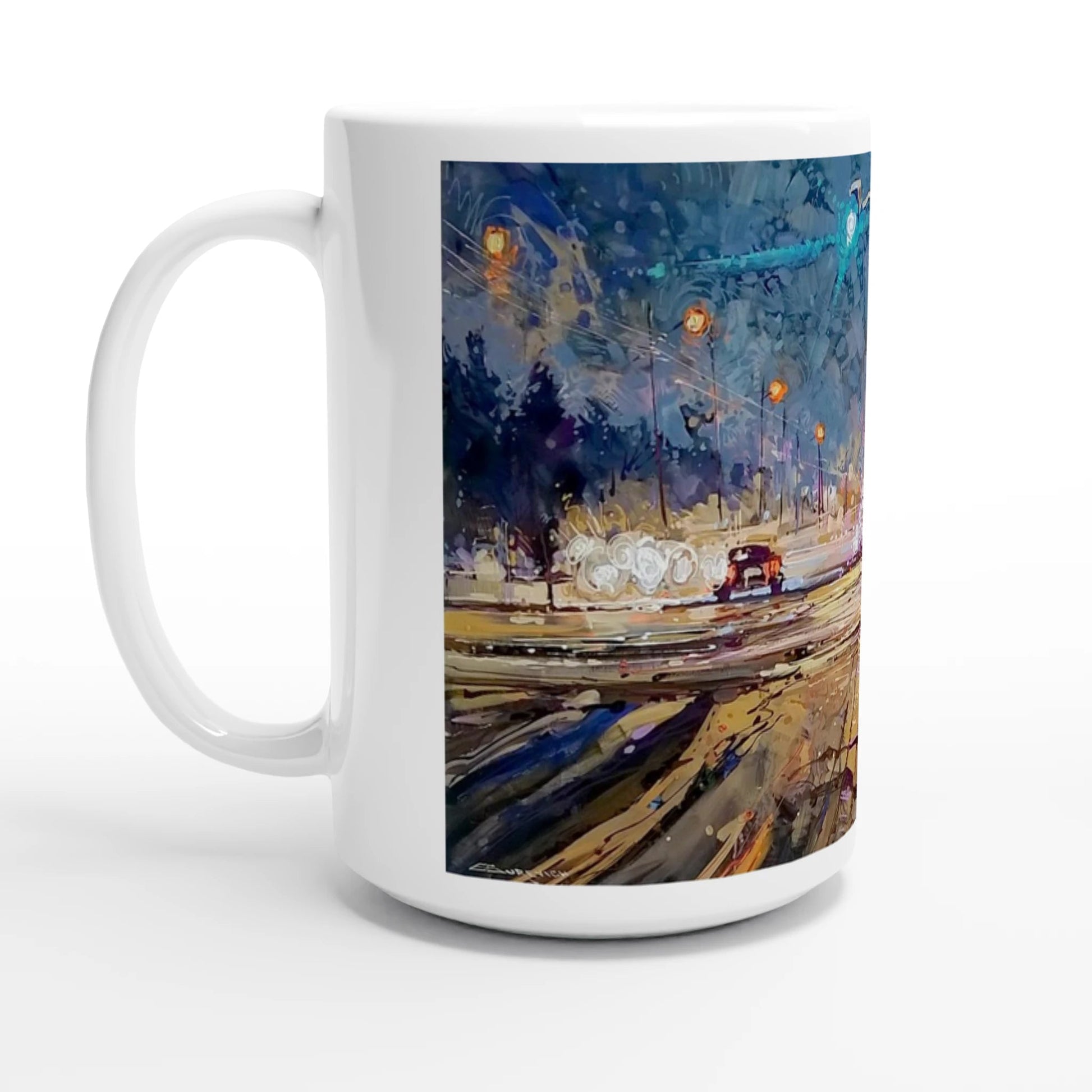 Again and again - White 15oz Ceramic Mug - eduardgurevich