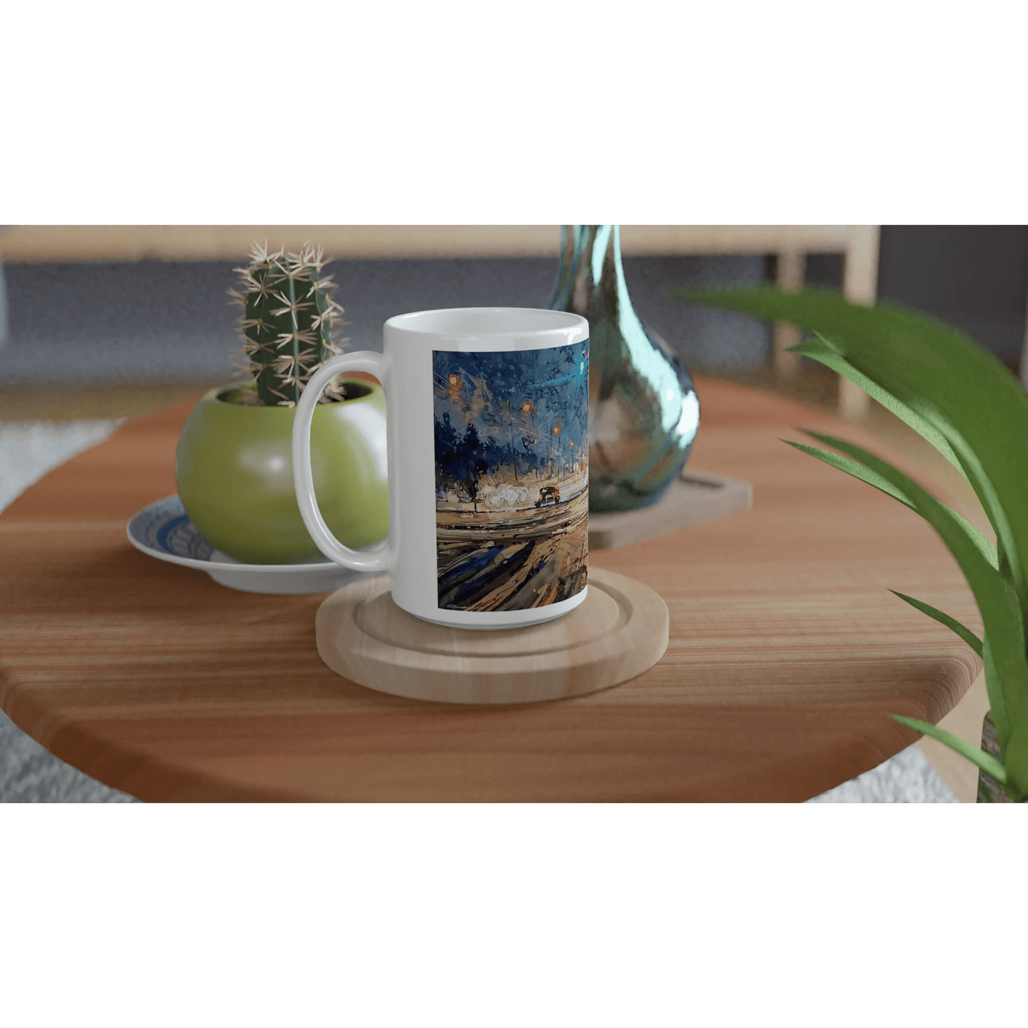 Again and again - White 15oz Ceramic Mug - eduardgurevich