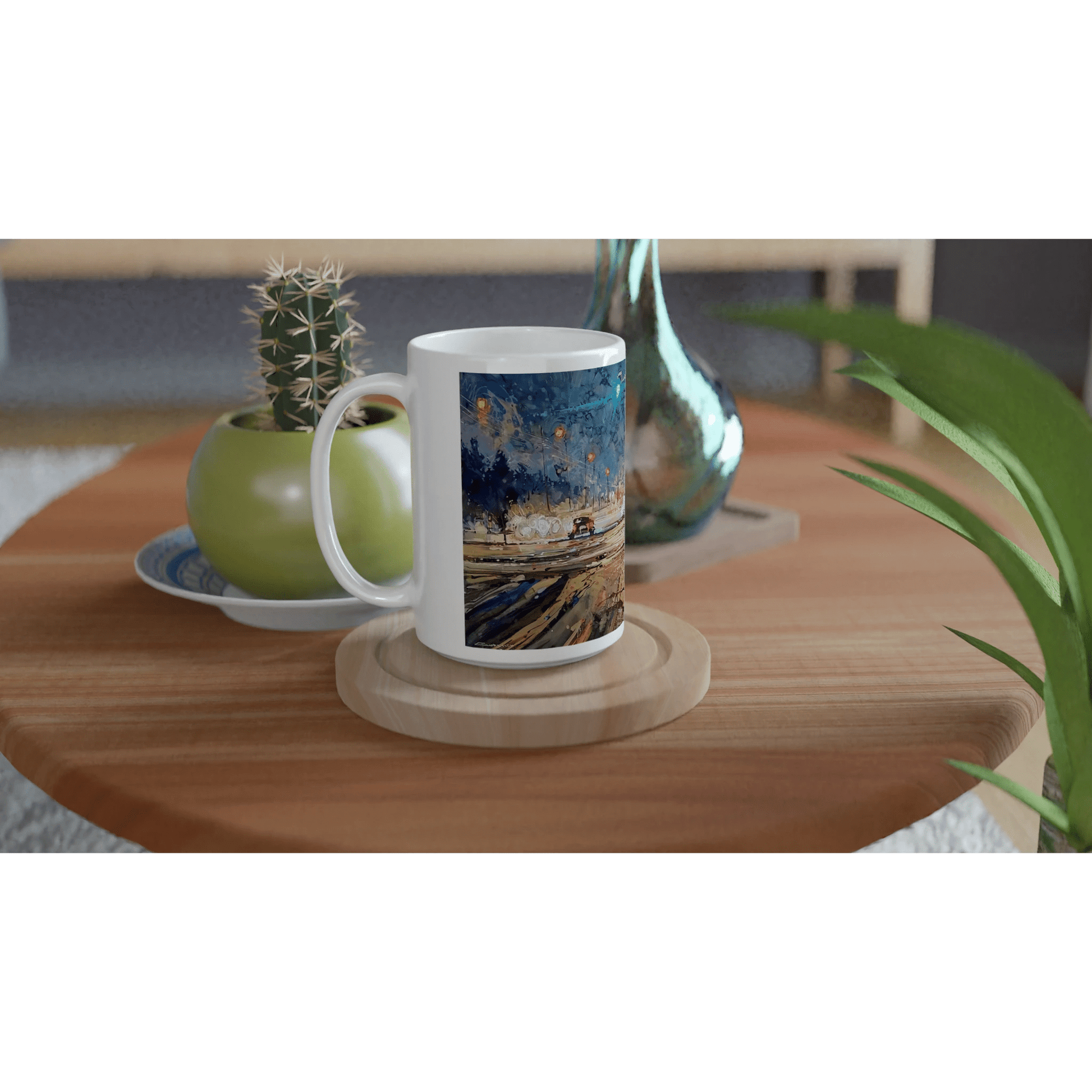 Again and again - White 15oz Ceramic Mug - eduardgurevich