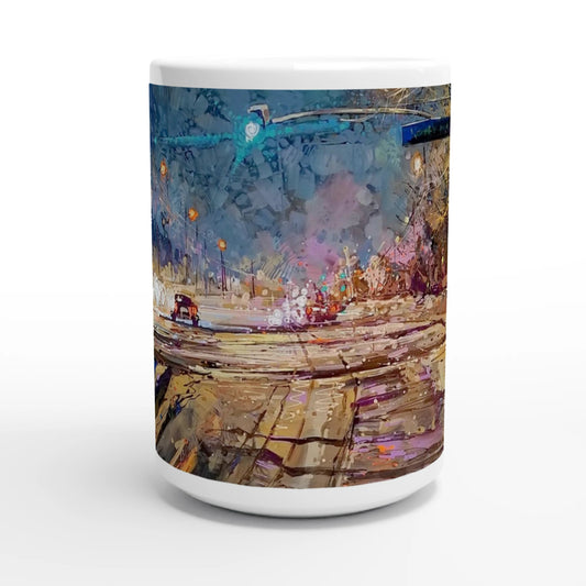 Again and again - White 15oz Ceramic Mug - eduardgurevich