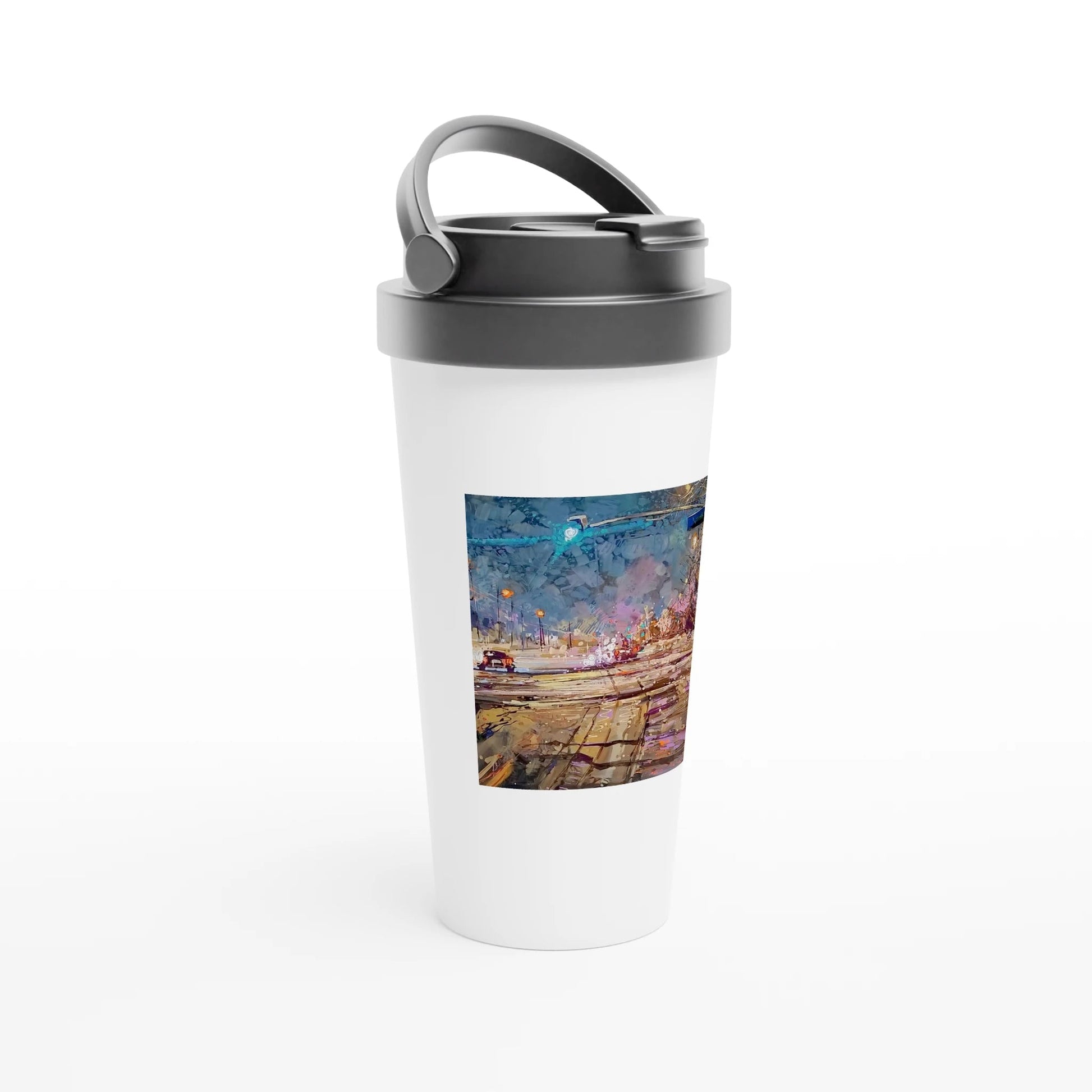 Again and again - White 15oz Stainless Steel Travel Mug - eduardgurevich