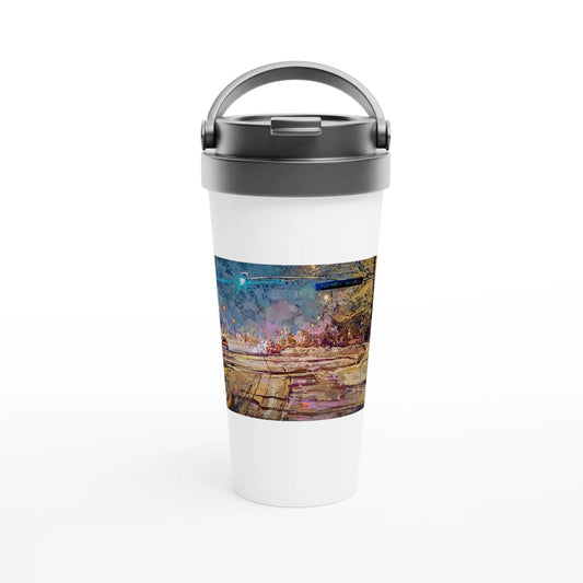 Again and again - White 15oz Stainless Steel Travel Mug - eduardgurevich