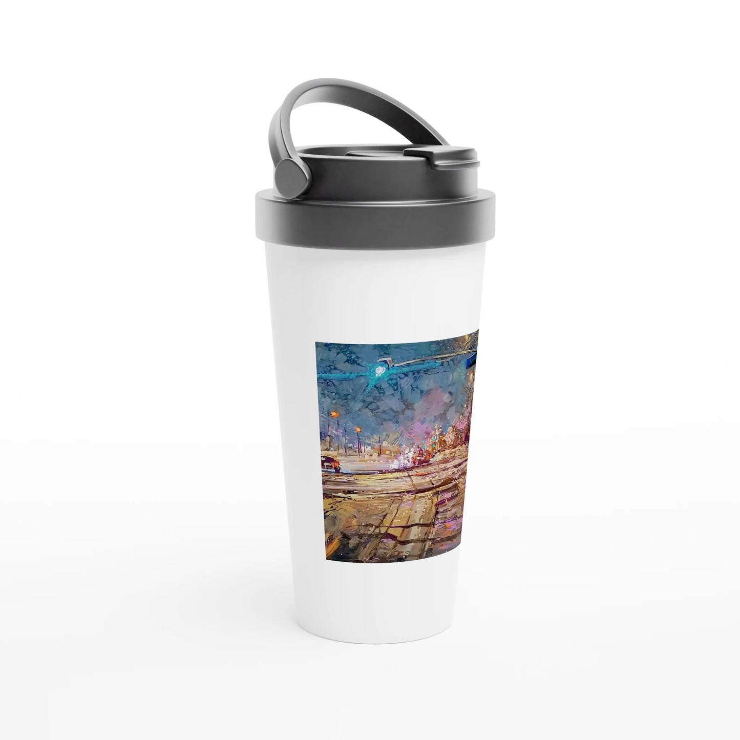 Again and again - White 15oz Stainless Steel Travel Mug - eduardgurevich