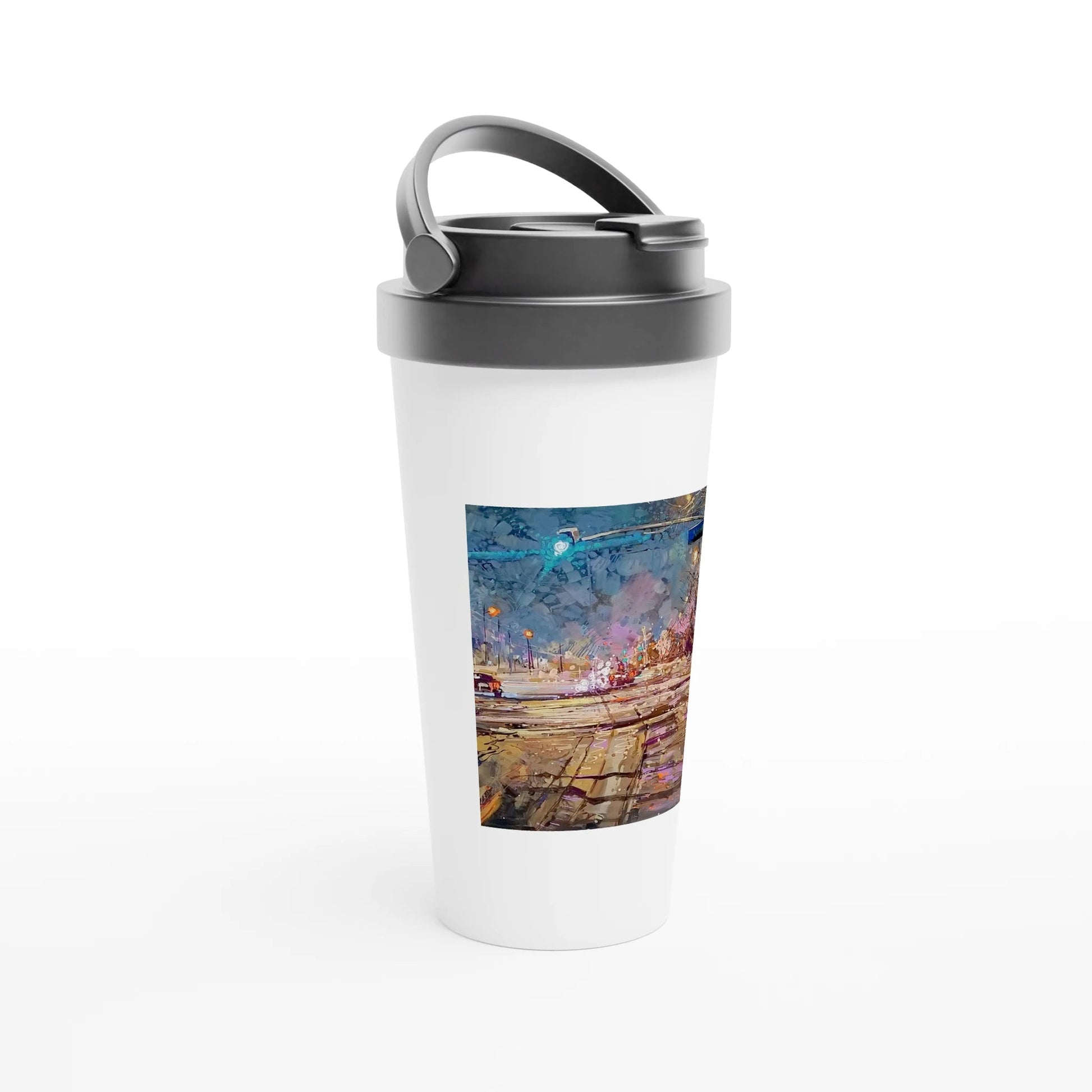 Again and again - White 15oz Stainless Steel Travel Mug - eduardgurevich