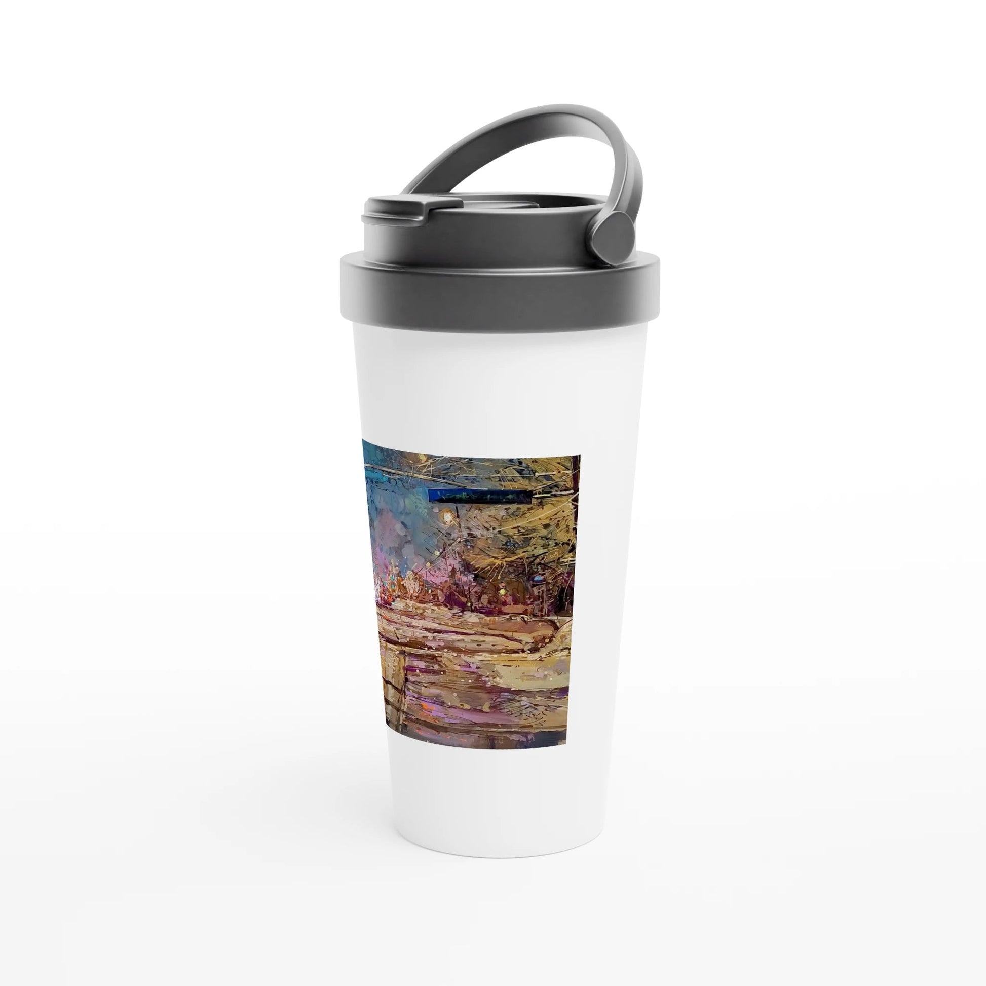 Again and again - White 15oz Stainless Steel Travel Mug - eduardgurevich